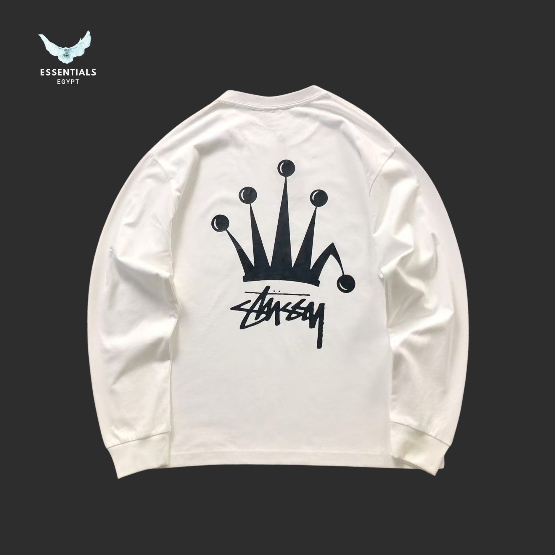 Stussy graphic long sleeve in black and white colourways