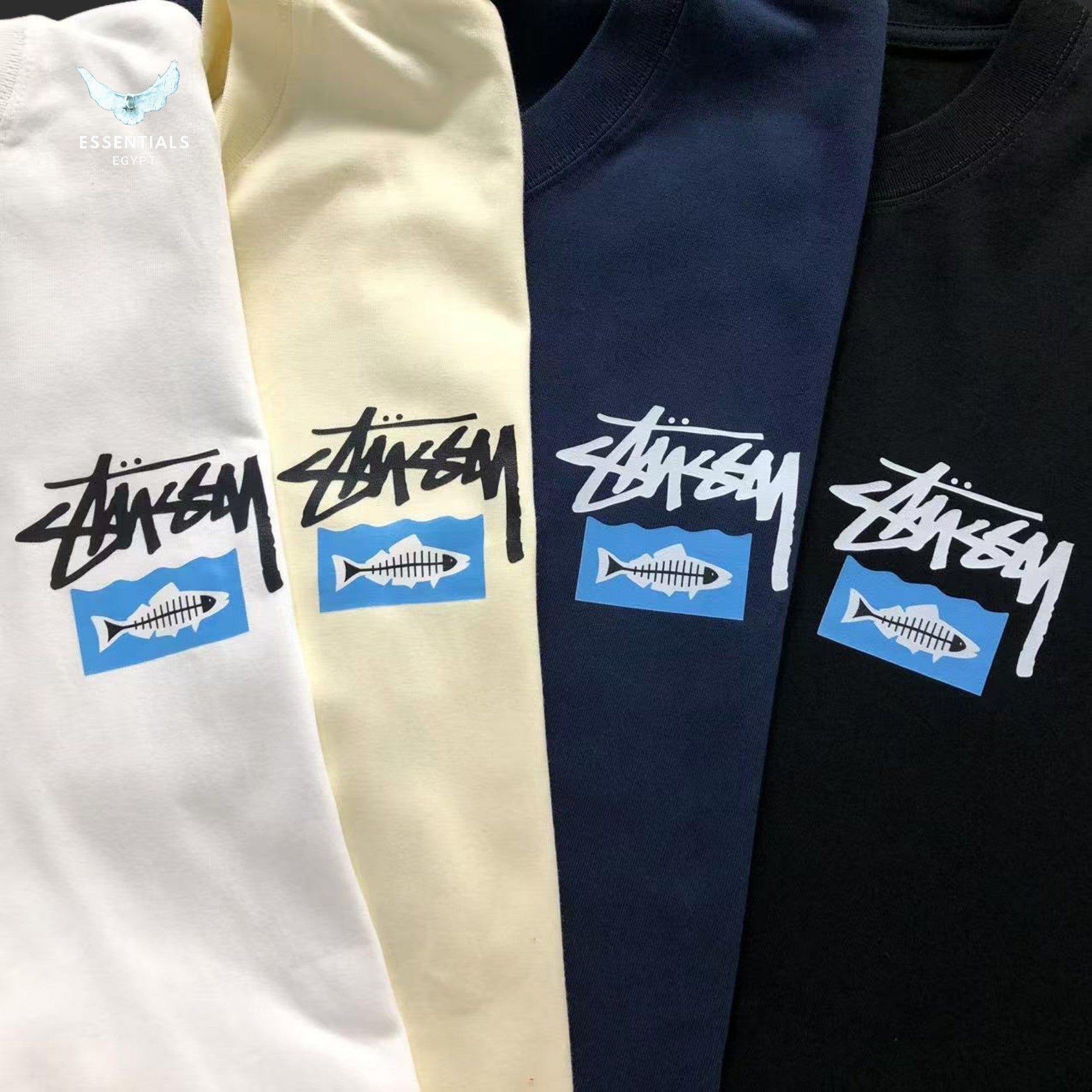 Stussy Heal The Bay sweatshirt in white with large back artwork