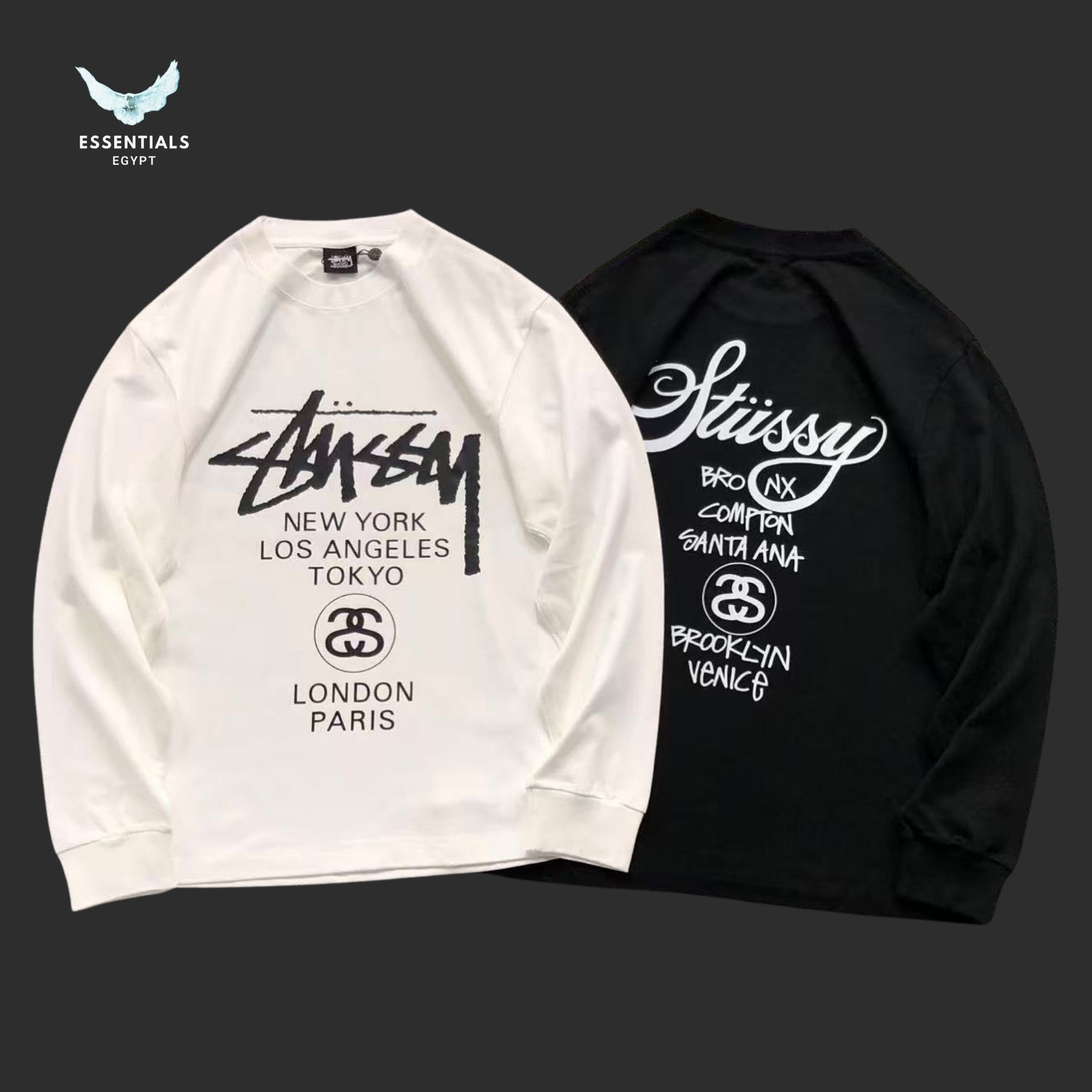 Stussy World Tour Long Sleeve Sweatshirt