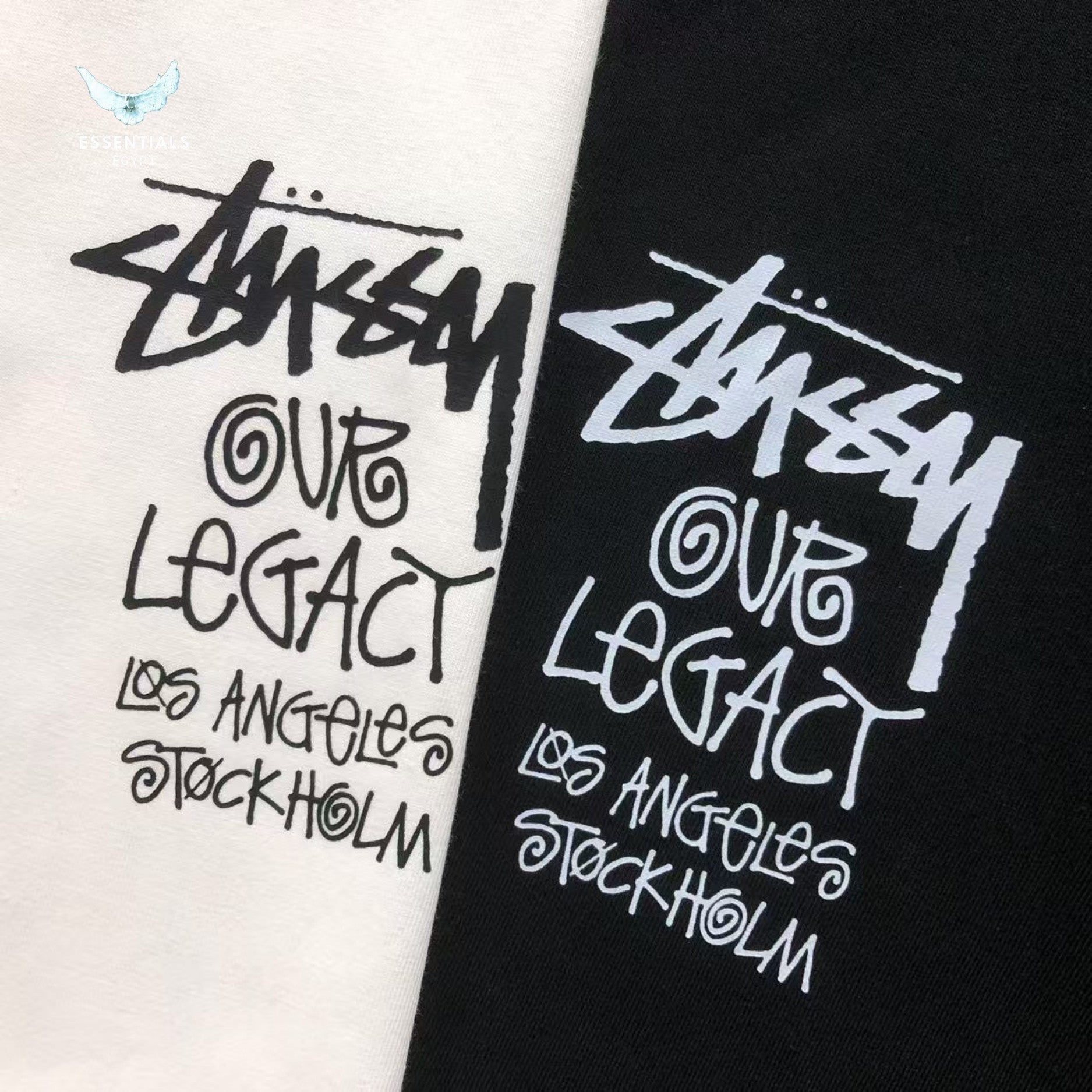 Stussy x Our Legacy Work Shop 8 Ball Yin Yang Pigment Dyed Sweatshirt