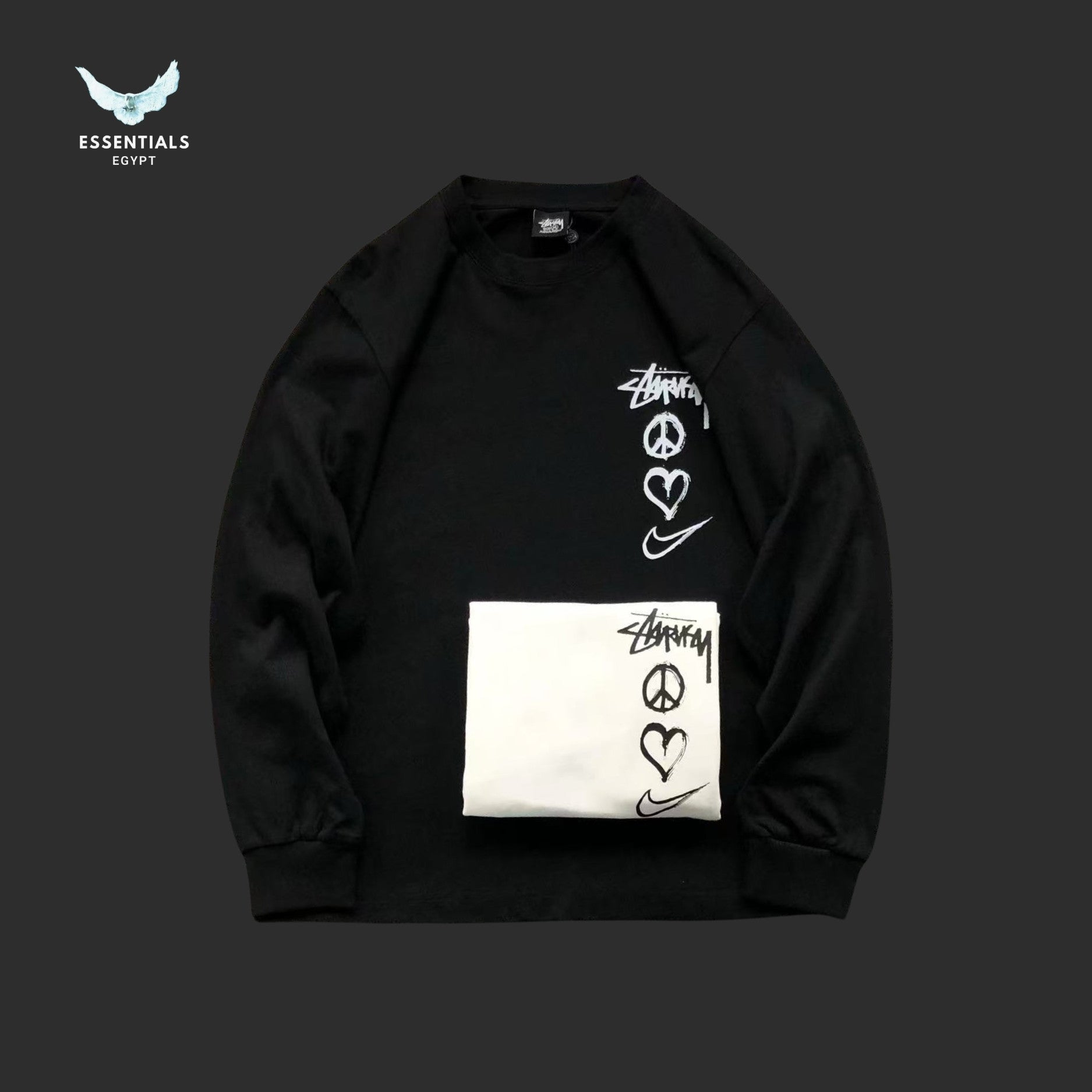Stussy x Nike Peace Love Swoosh Sweatshirt