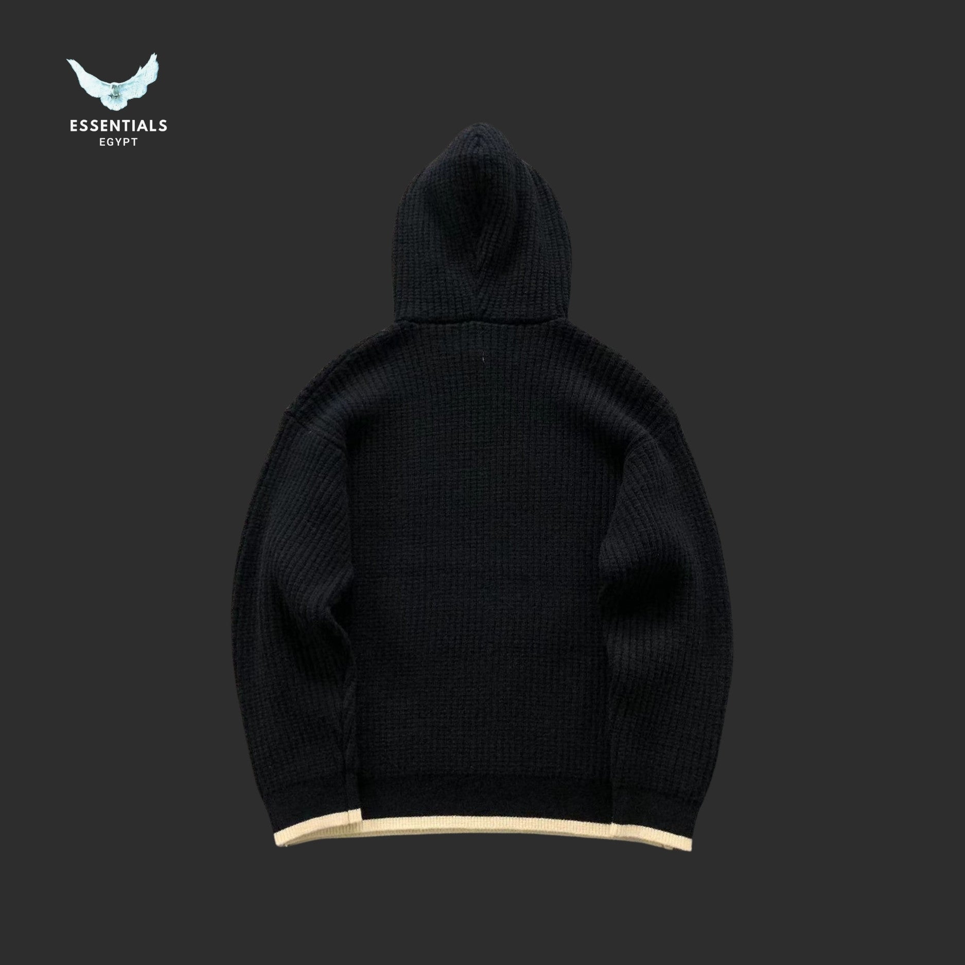 Stussy cashmere hoodie with contrast hood trim and chest logo