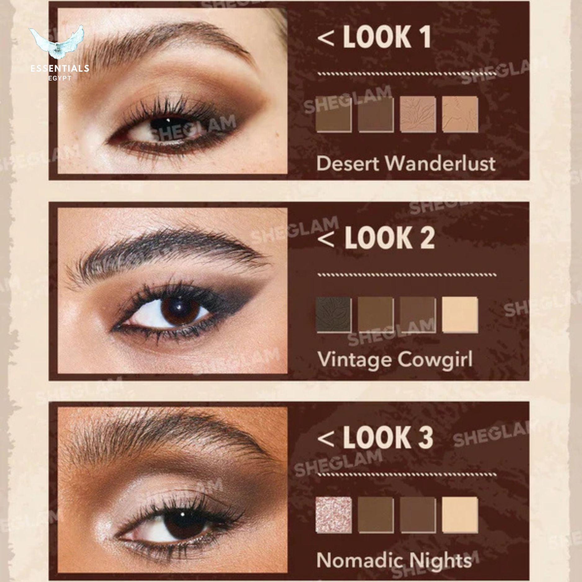 SheGlam Live To Roam Palette eye look result