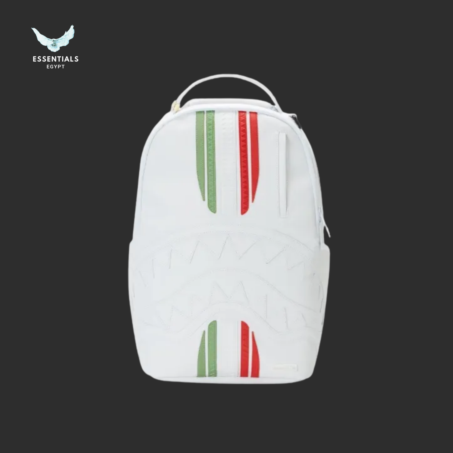 Sprayground Backpack – Italia Shark White