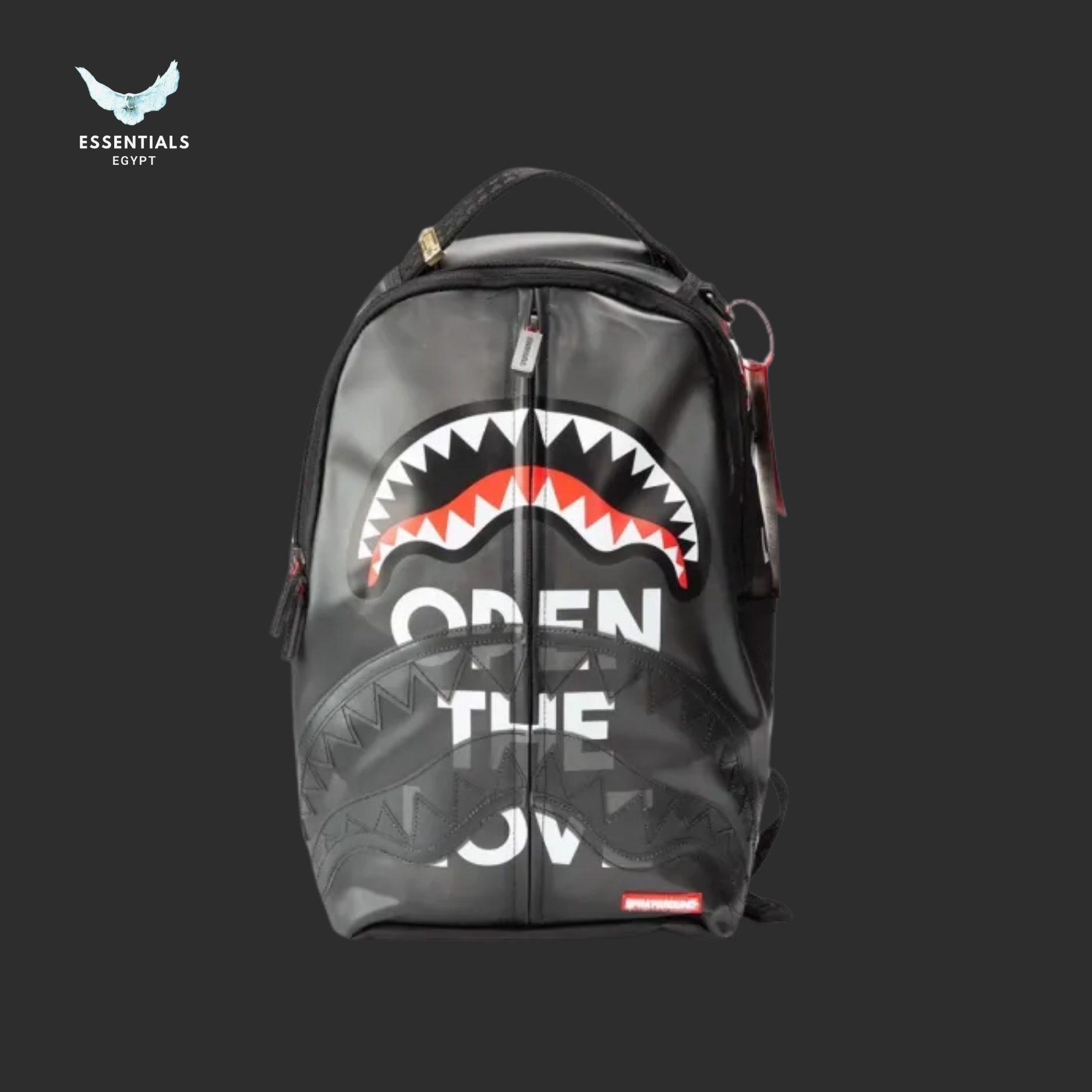 Sprayground Backpack – Open the Love Shark Camo Edition