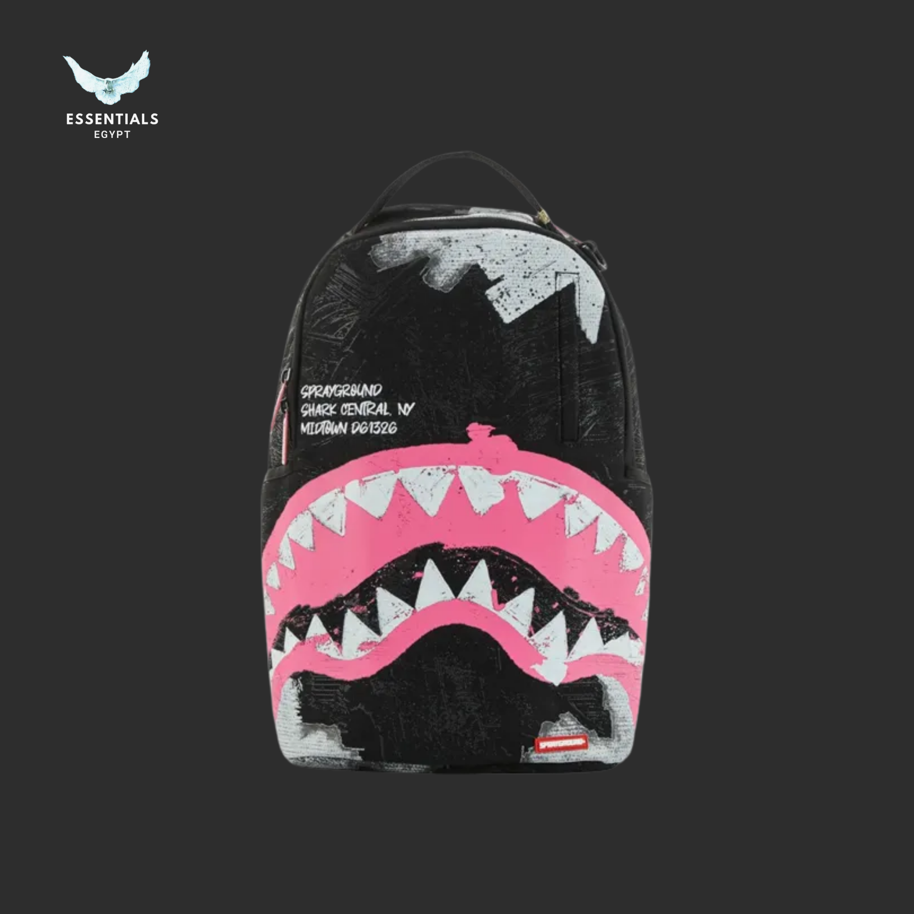 Sprayground Backpack – Pink & Black Shark