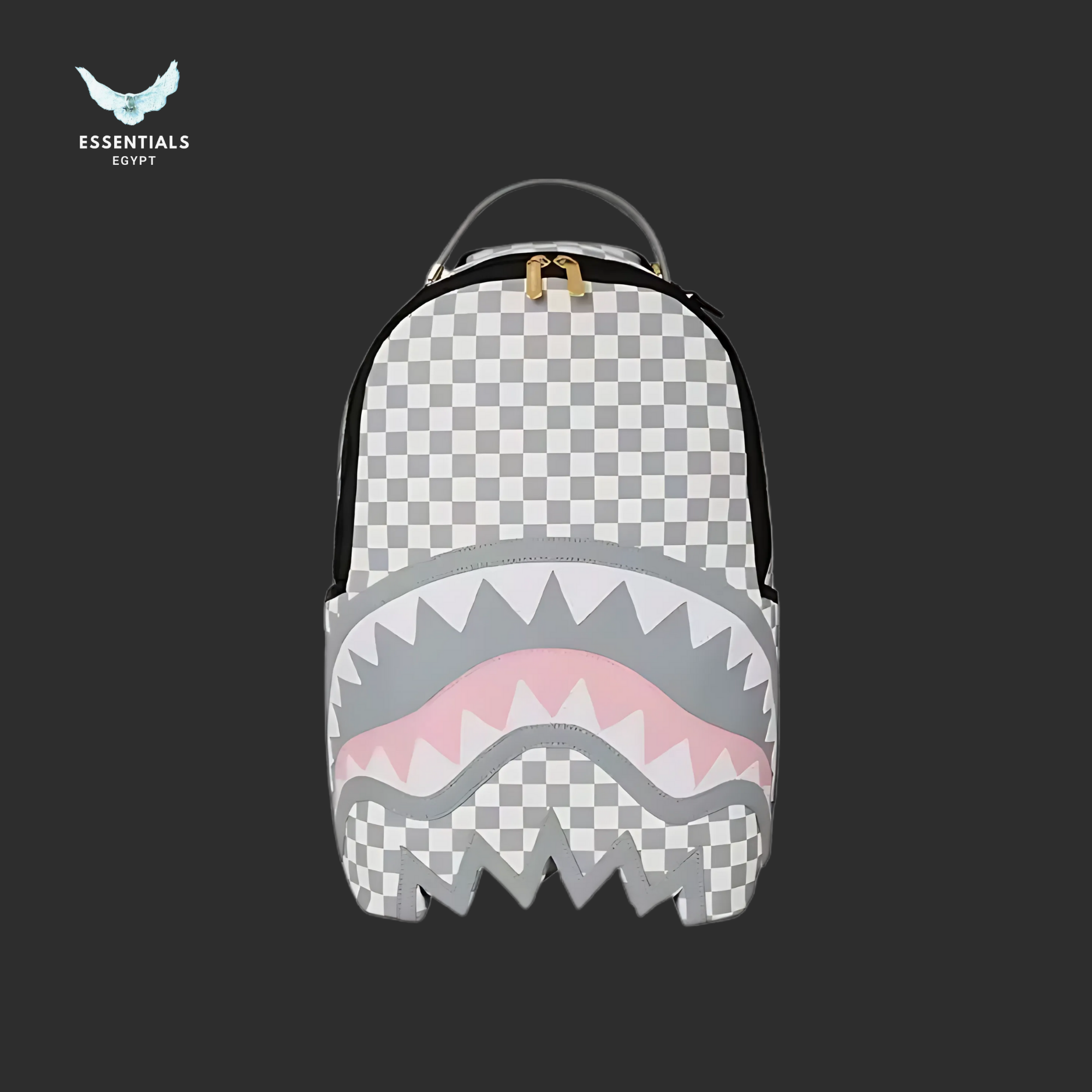 Sprayground Backpack – Grey Checker Shark