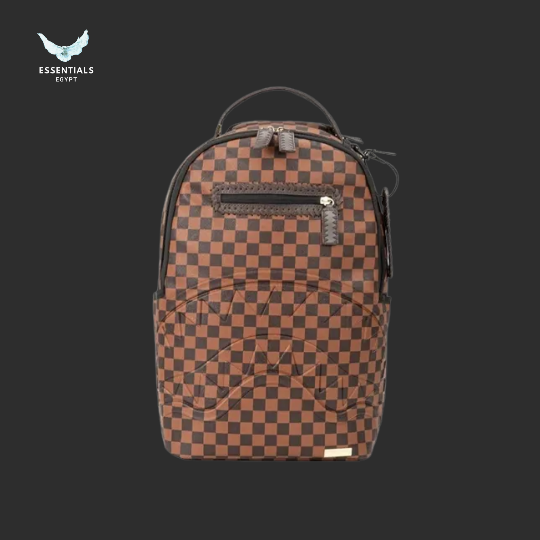 Sprayground Backpack – Light Brown Checker