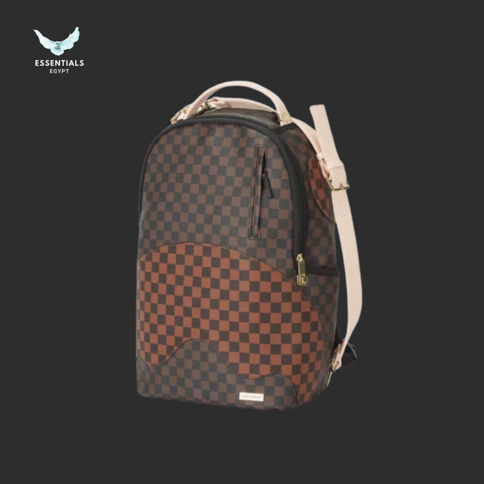 Sprayground Backpack – Brown Checker