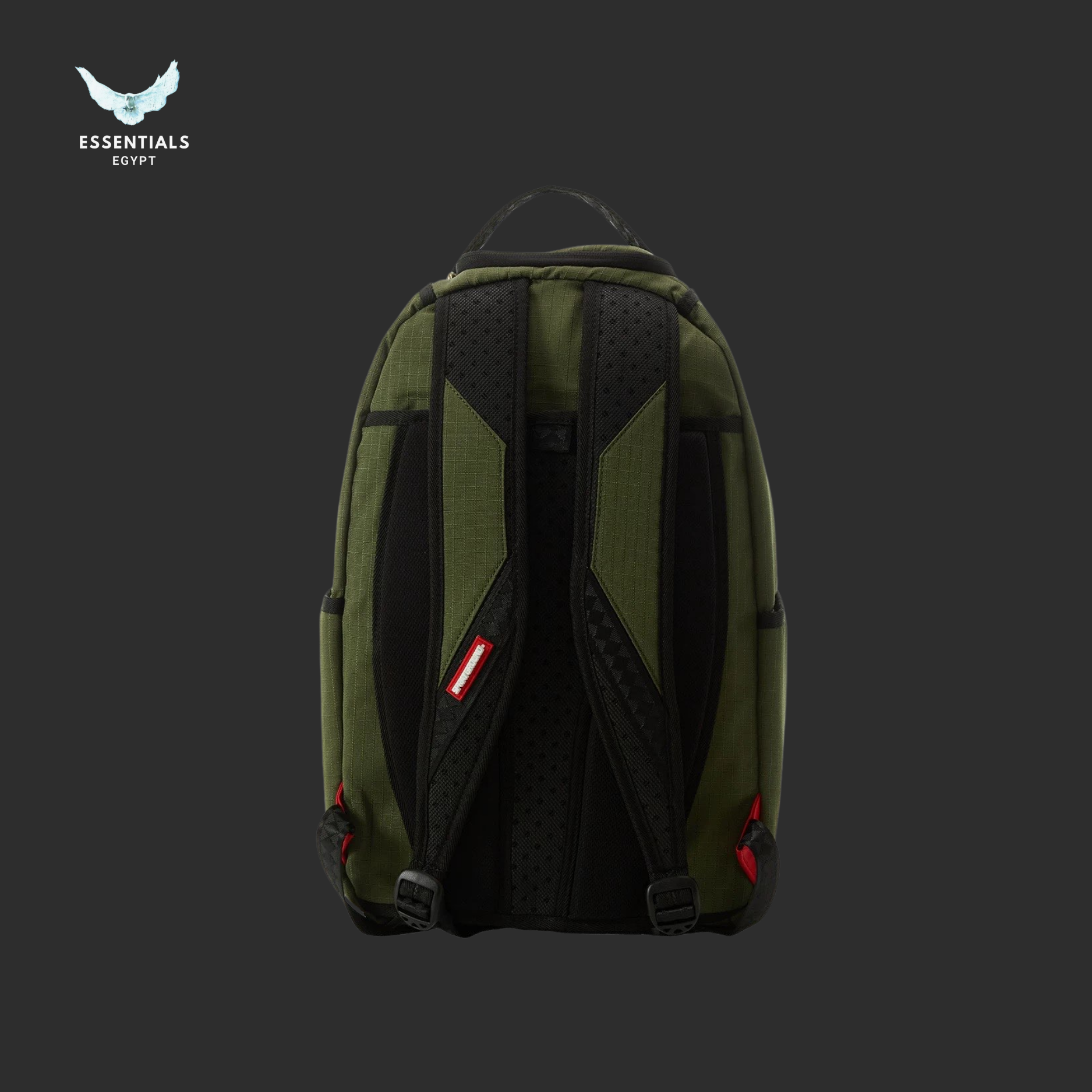 Sprayground Backpack – Olive Orange Shark