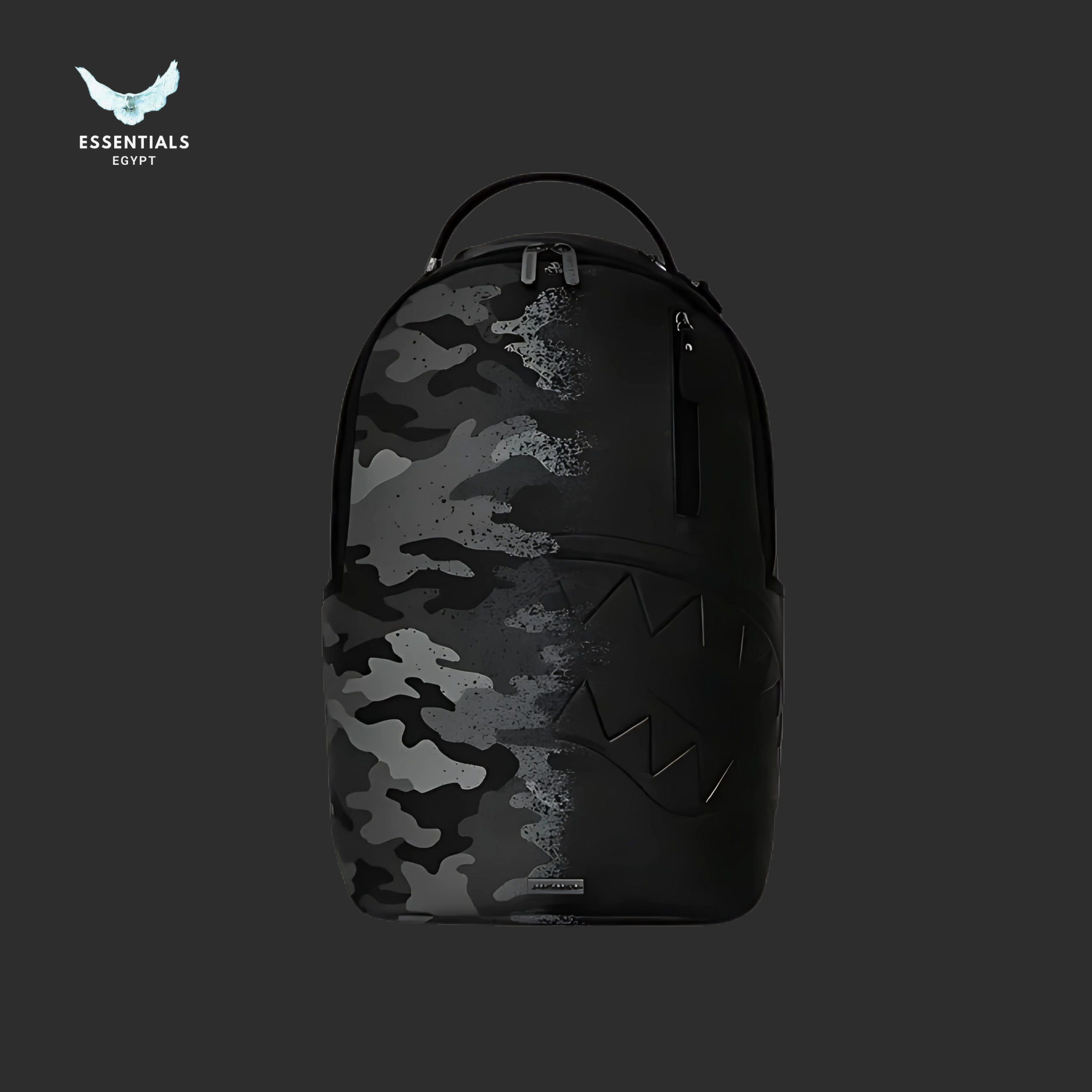 Sprayground Backpack – Stealth Camo Blackout - ESSENTIALS EGYPT