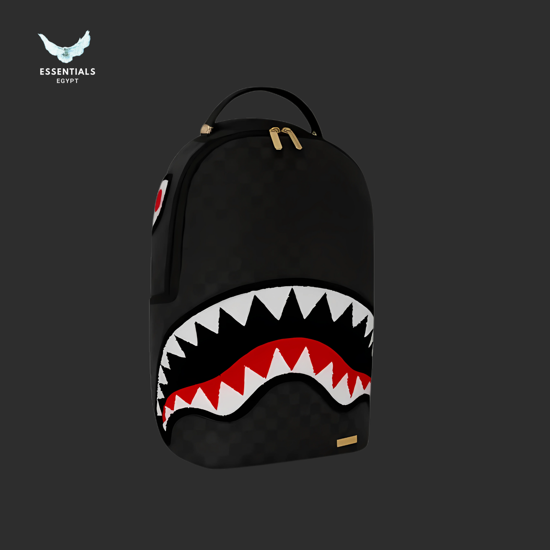 Sprayground Backpack – Classic Black Shark - ESSENTIALS EGYPT