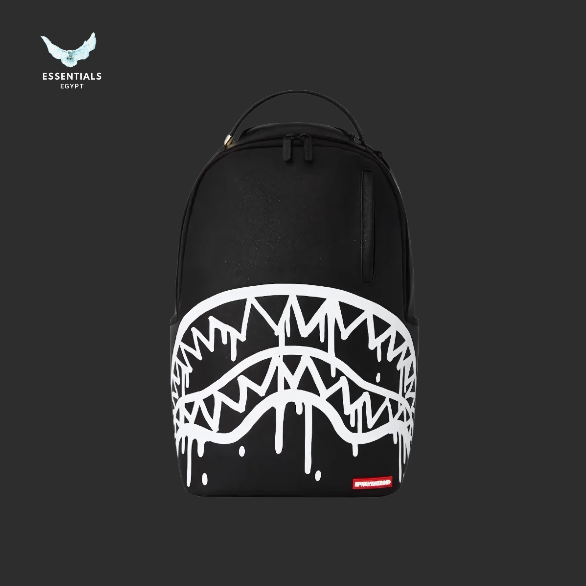 Sprayground Backpack – White Drip Shark - ESSENTIALS EGYPT