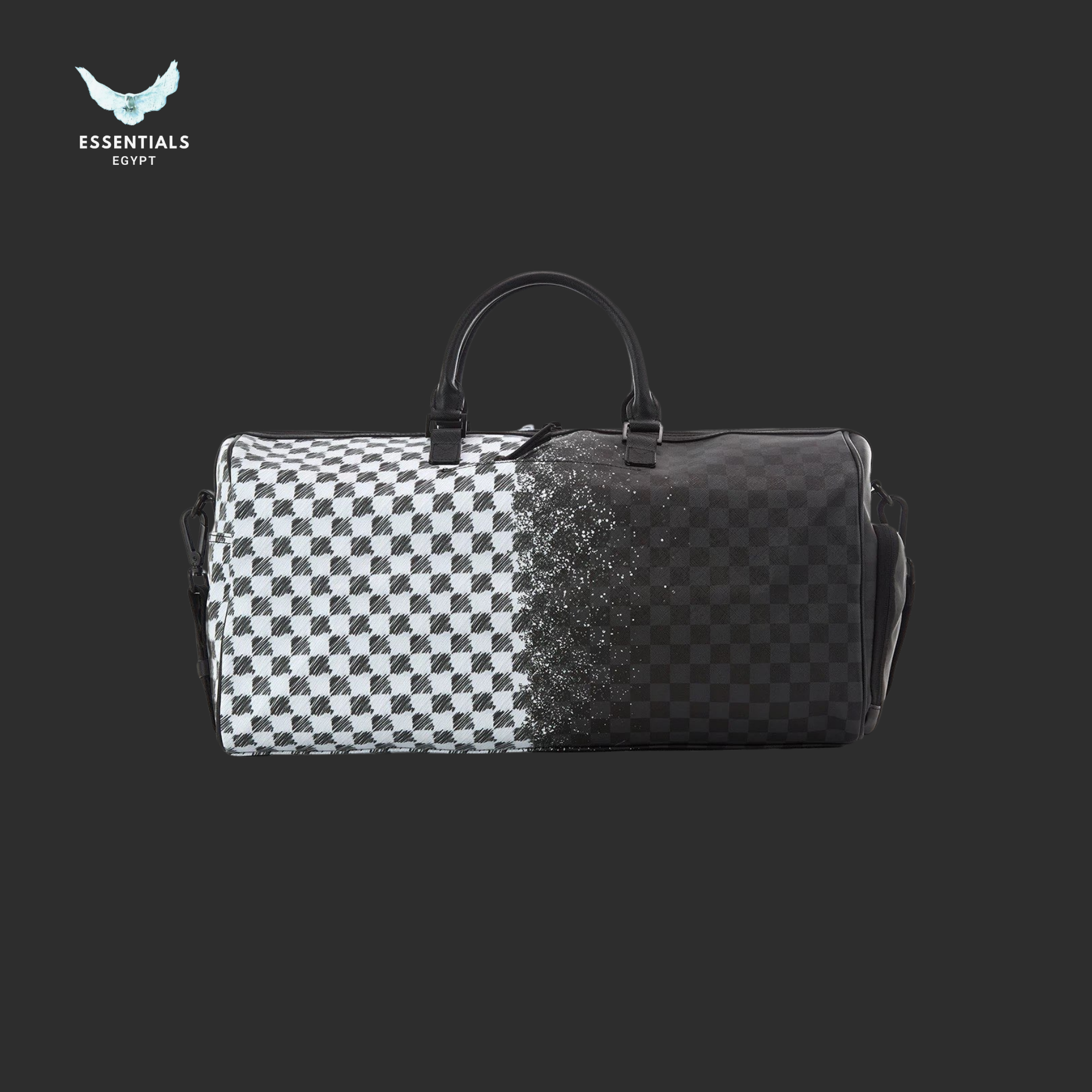 Sprayground Cross Pack – Black Checker Shark