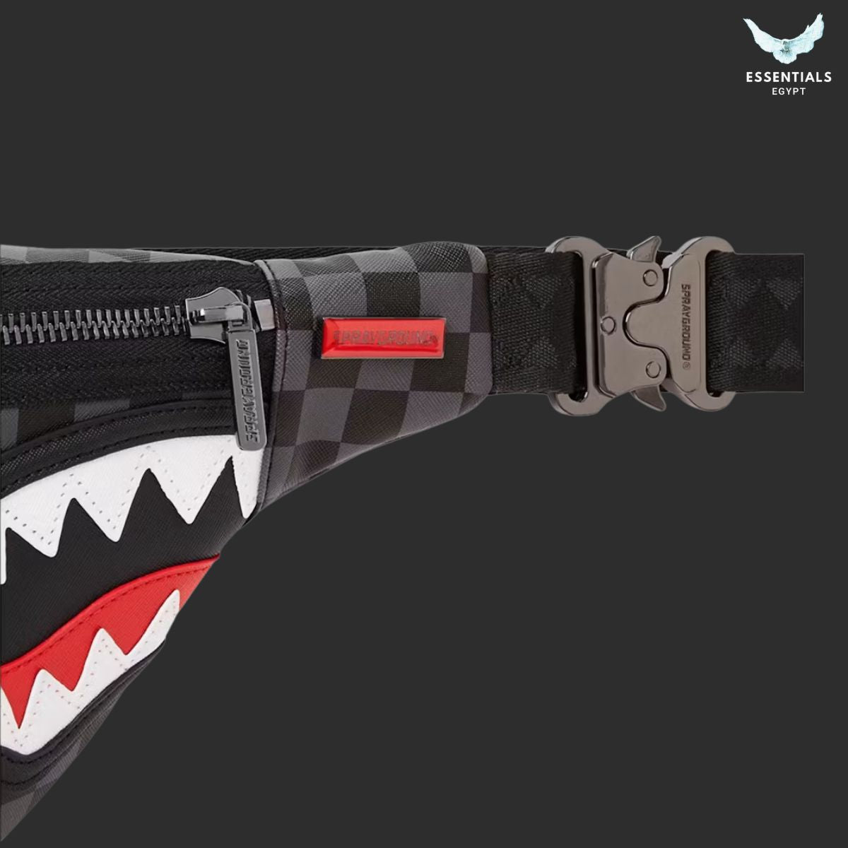 Sprayground Drip Check Shark Savvy Crossbody