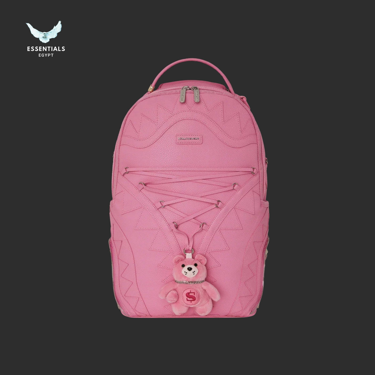 Sprayground Pink Teddy Bear Backpack