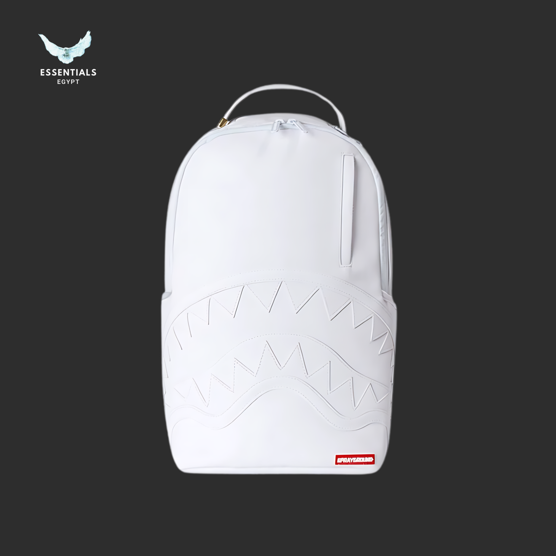 Sprayground Shark Backpack Full White