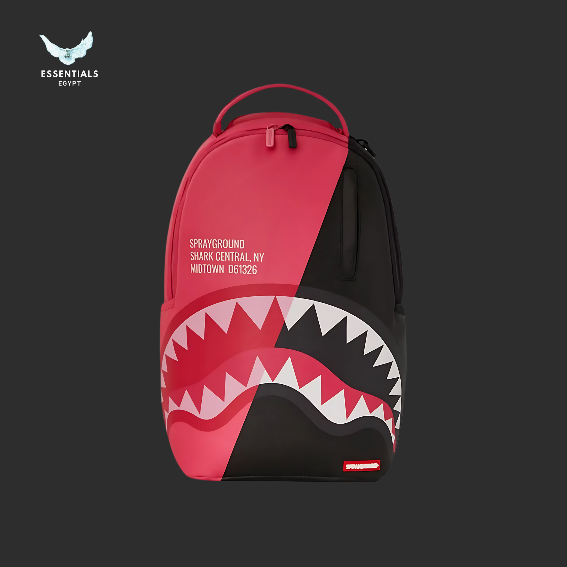Sprayground Shark Central, NY Midtown D61326 Backpack (Pink-Black)