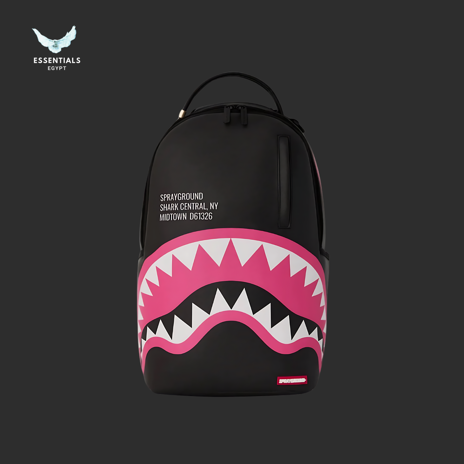 Sprayground Shark Central, NY Midtown D61326 Backpack (Pink-Black) (2)