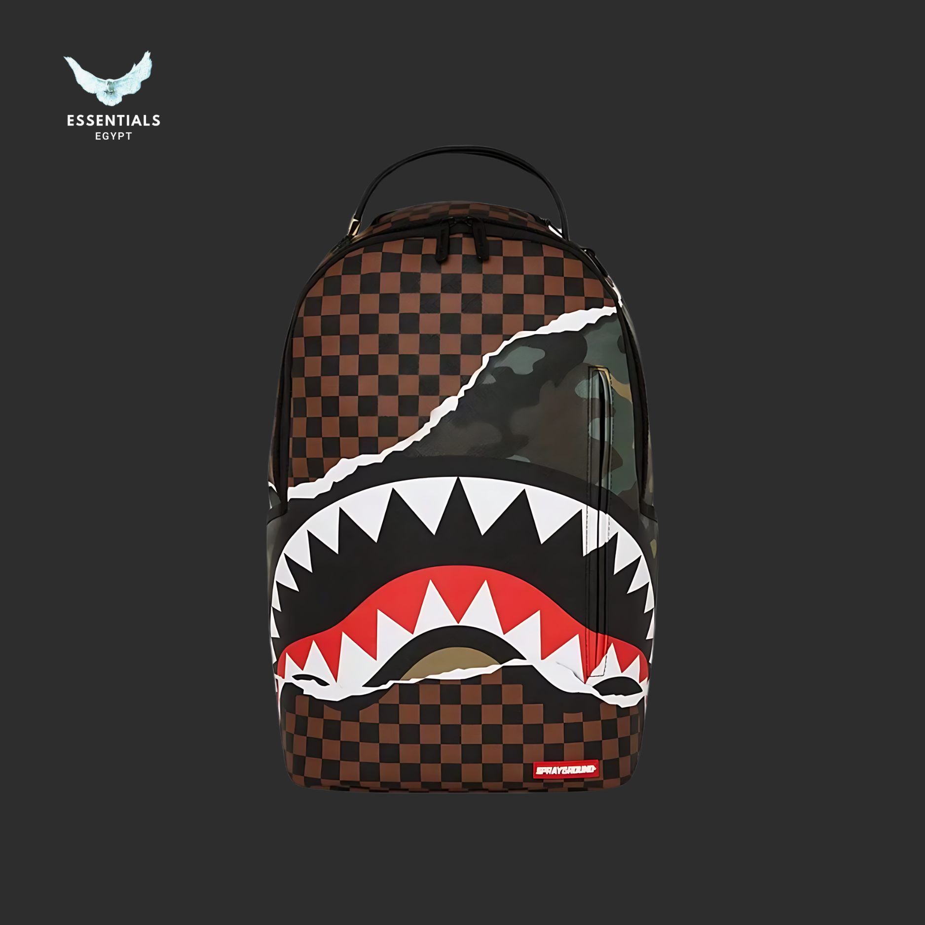Sprayground Tear It Up Camo Backpack - Brown