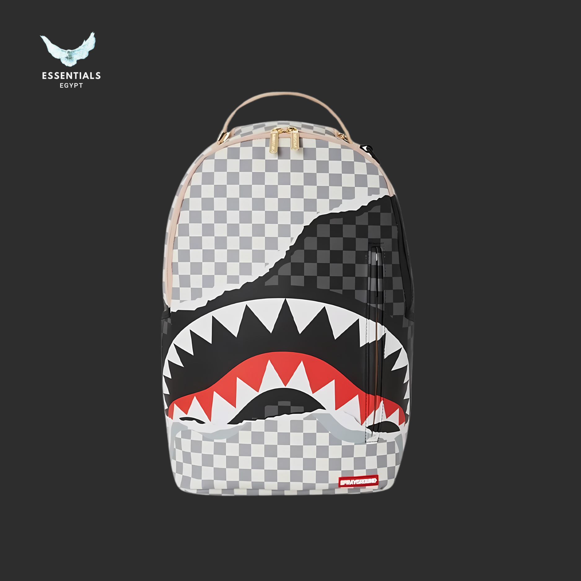 Sprayground Tear It Up Camo Backpack - White-Black