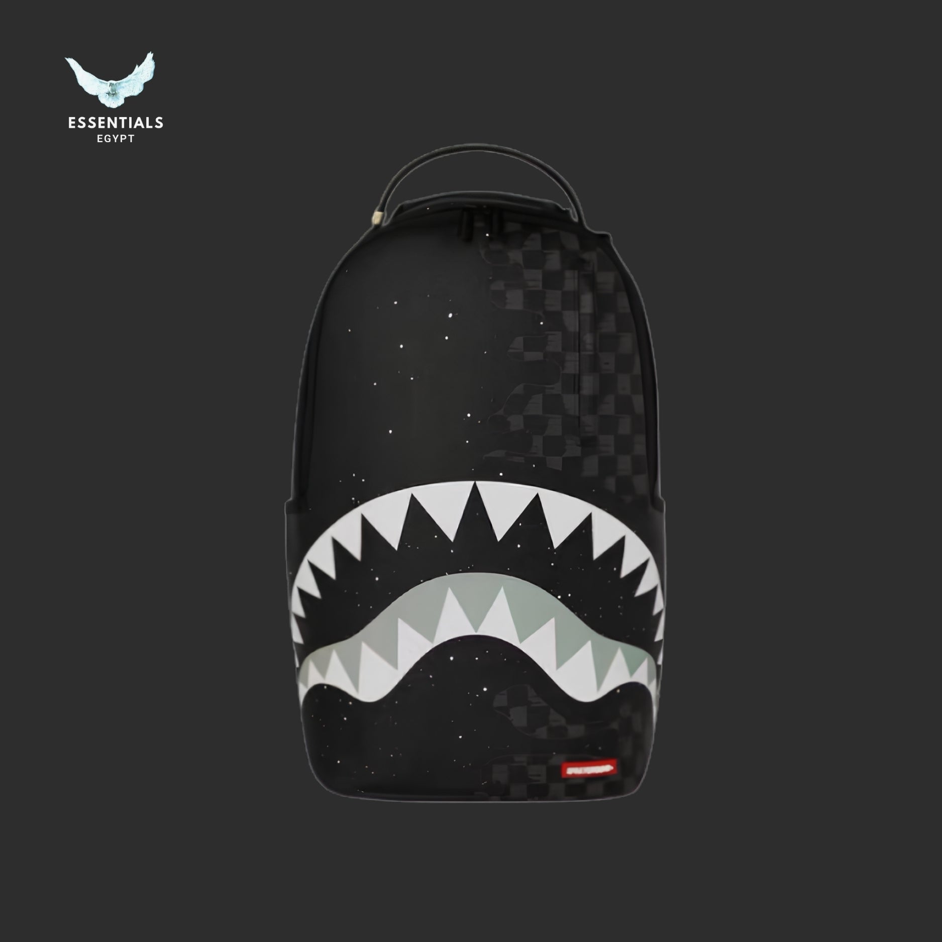 Sprayground Black Backpack — Starry Sky