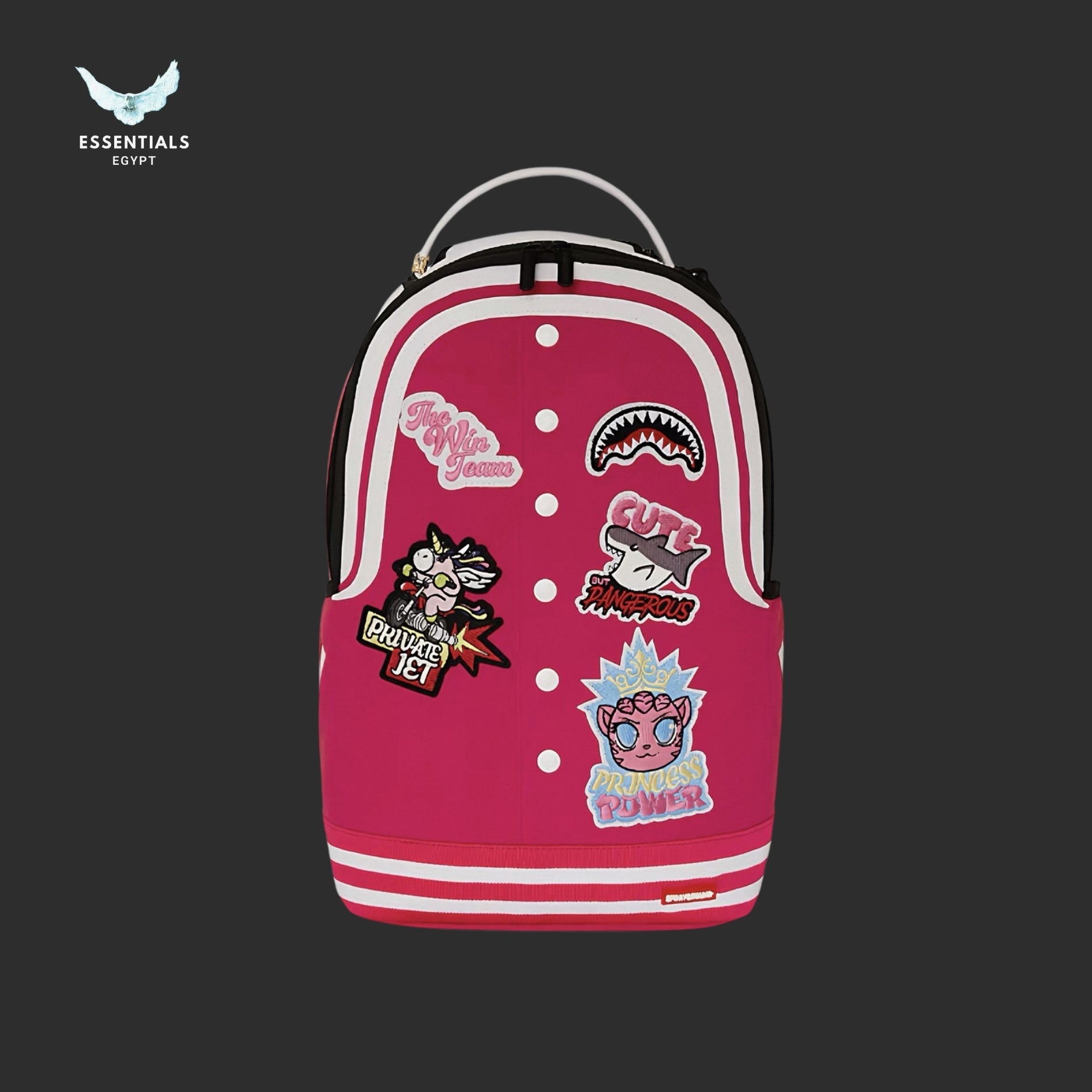 Sprayground Pink Varsity Backpack