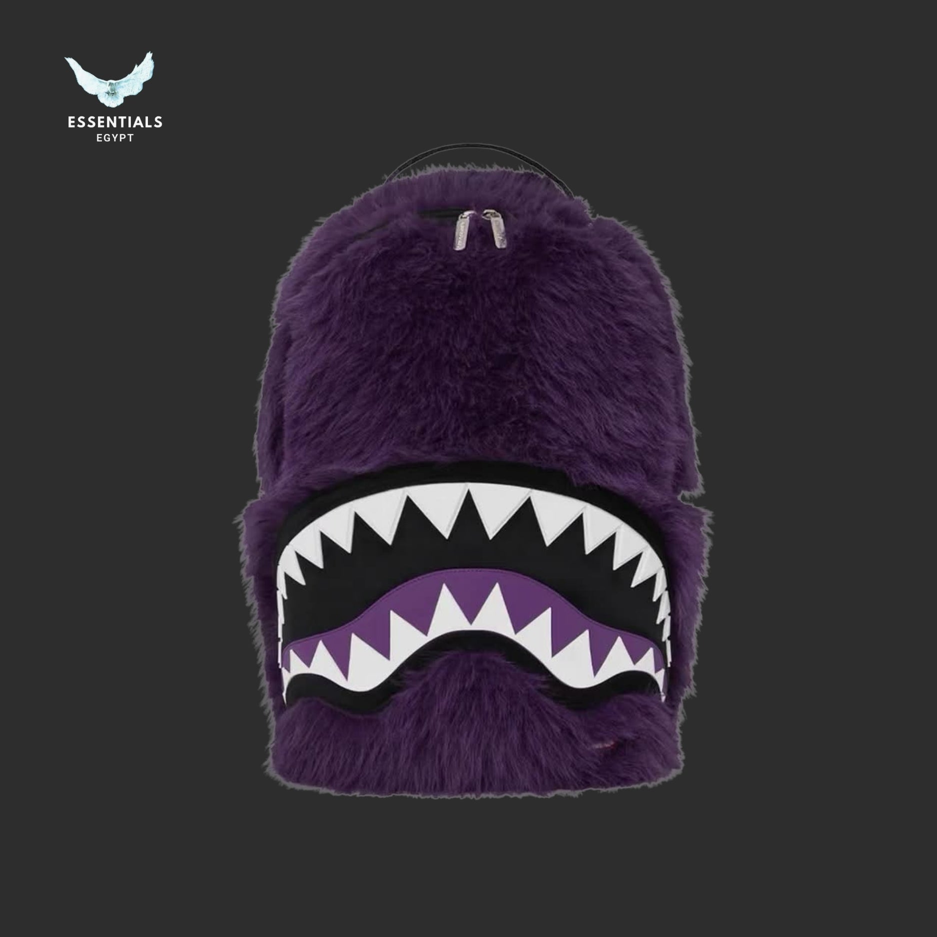 Sprayground Purple Faux Fur Backpack