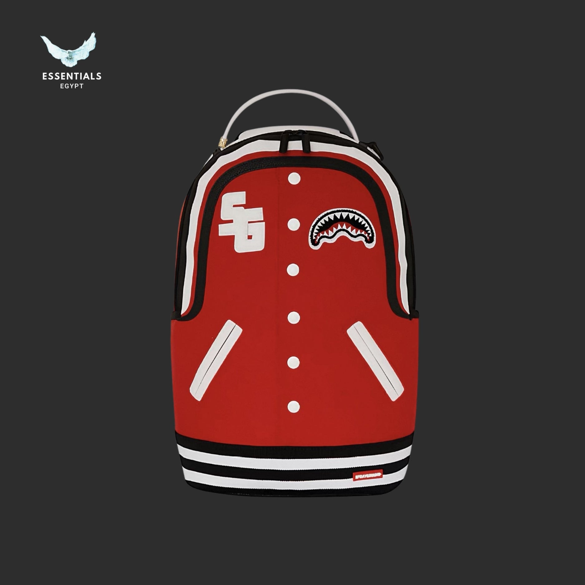 Sprayground Red Varsity Backpack
