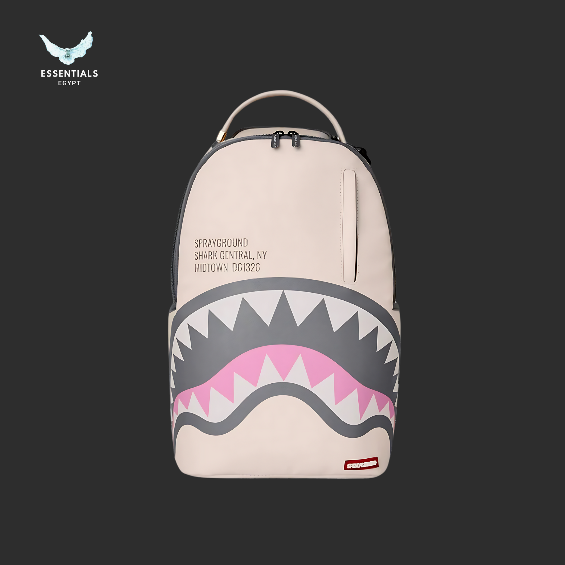 Sprayground Shark Central, NY Midtown D61326 Backpack (Creme)