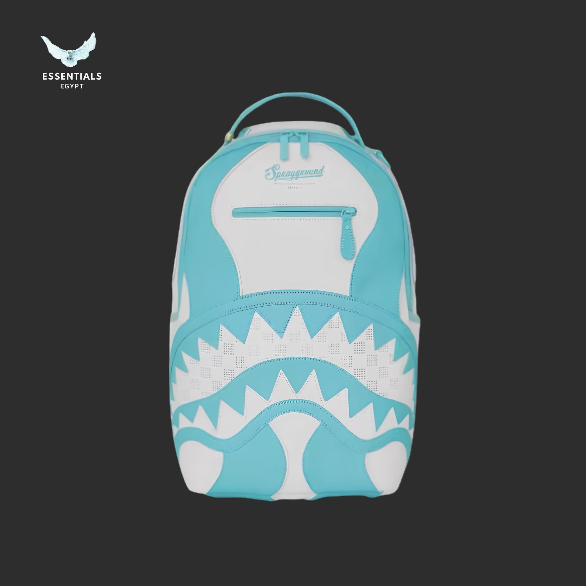 Sprayground Turquoise & White Backpack