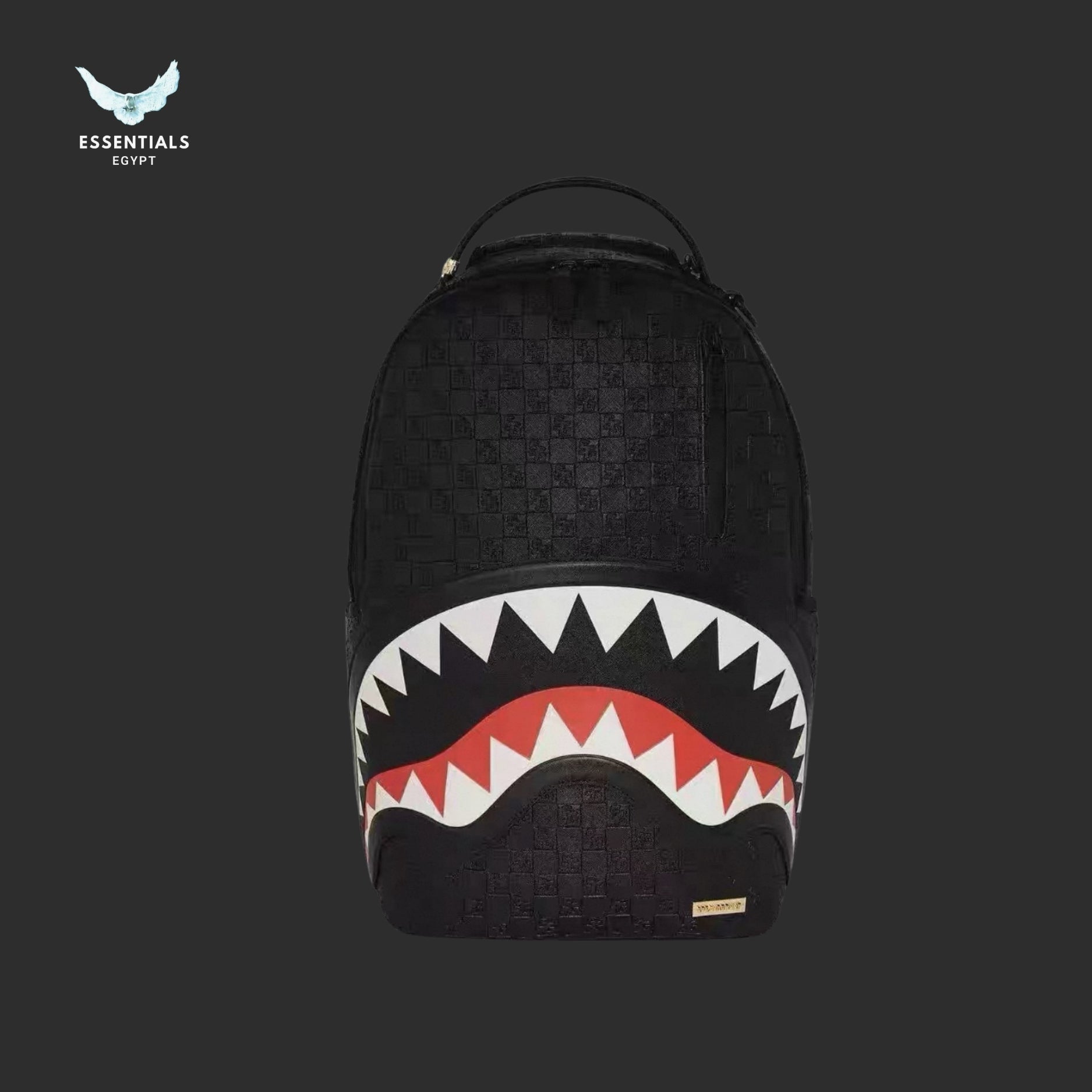 Sprayground _Sharks in Paris_ Backpack — Black Checkered