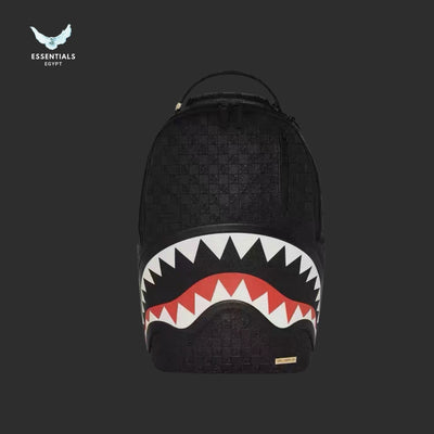 Sprayground Black Out Sharks In Paris Backpack