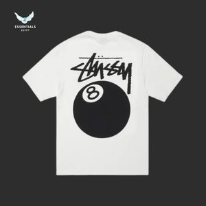 Stüssy T-Shirt – 8 Ball Logo Natural - ESSENTIALS EGYPT