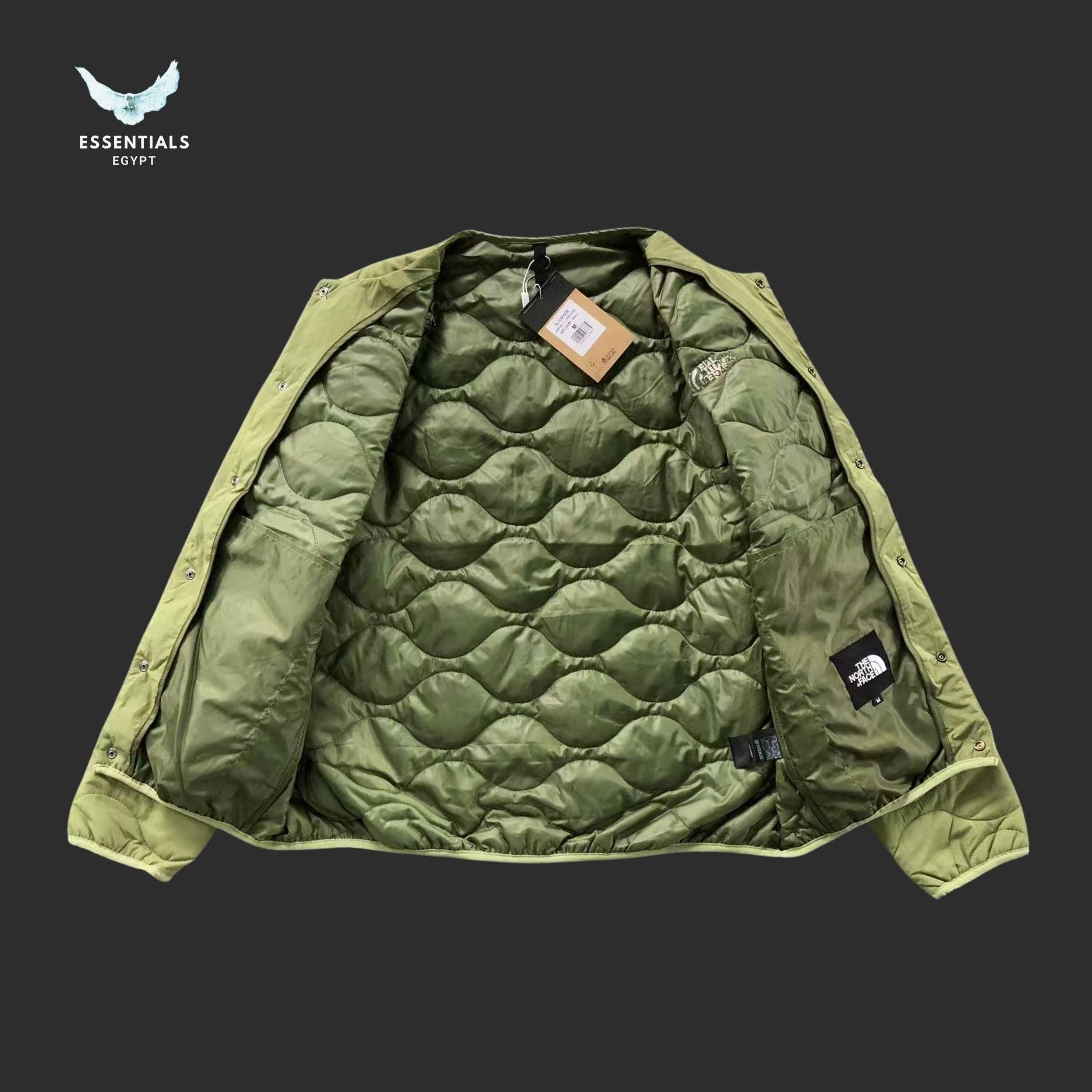 The North Face Quilted Snap Jacket – Wave Stitch - ESSENTIALS EGYPT