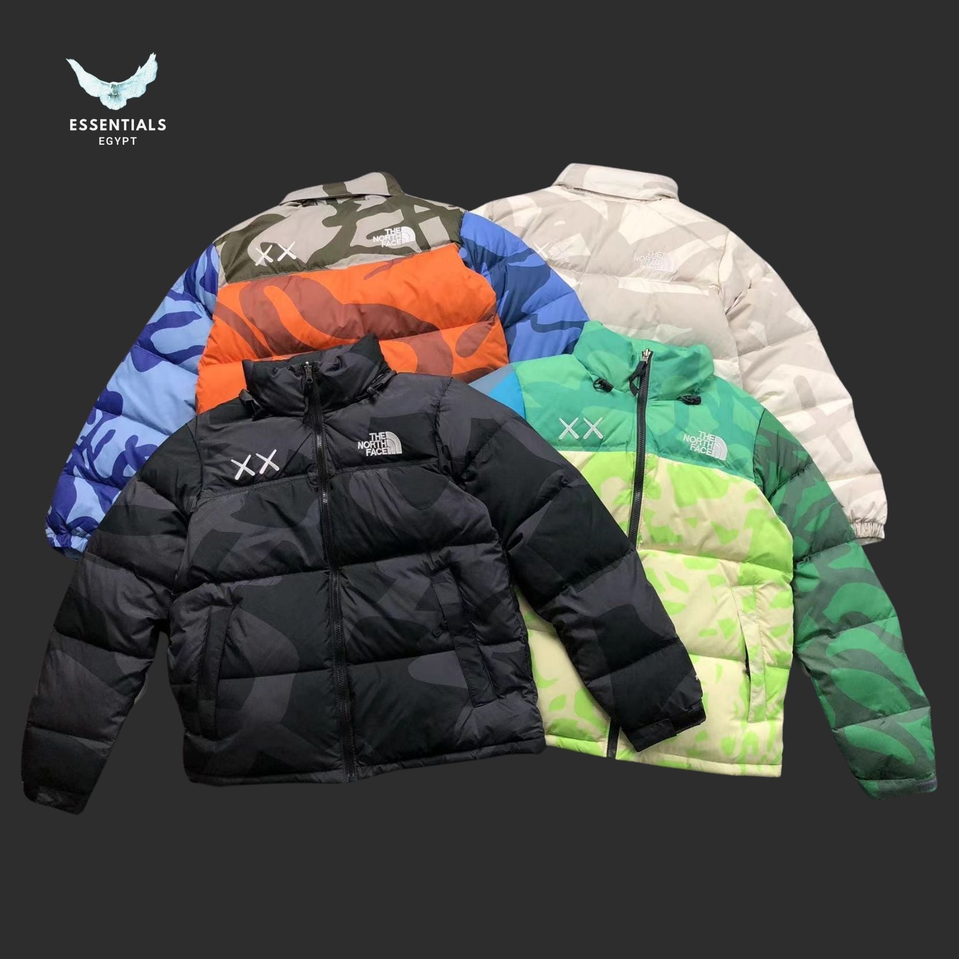 The North Face Pattern Down Jacket Egypt | Essentials EG