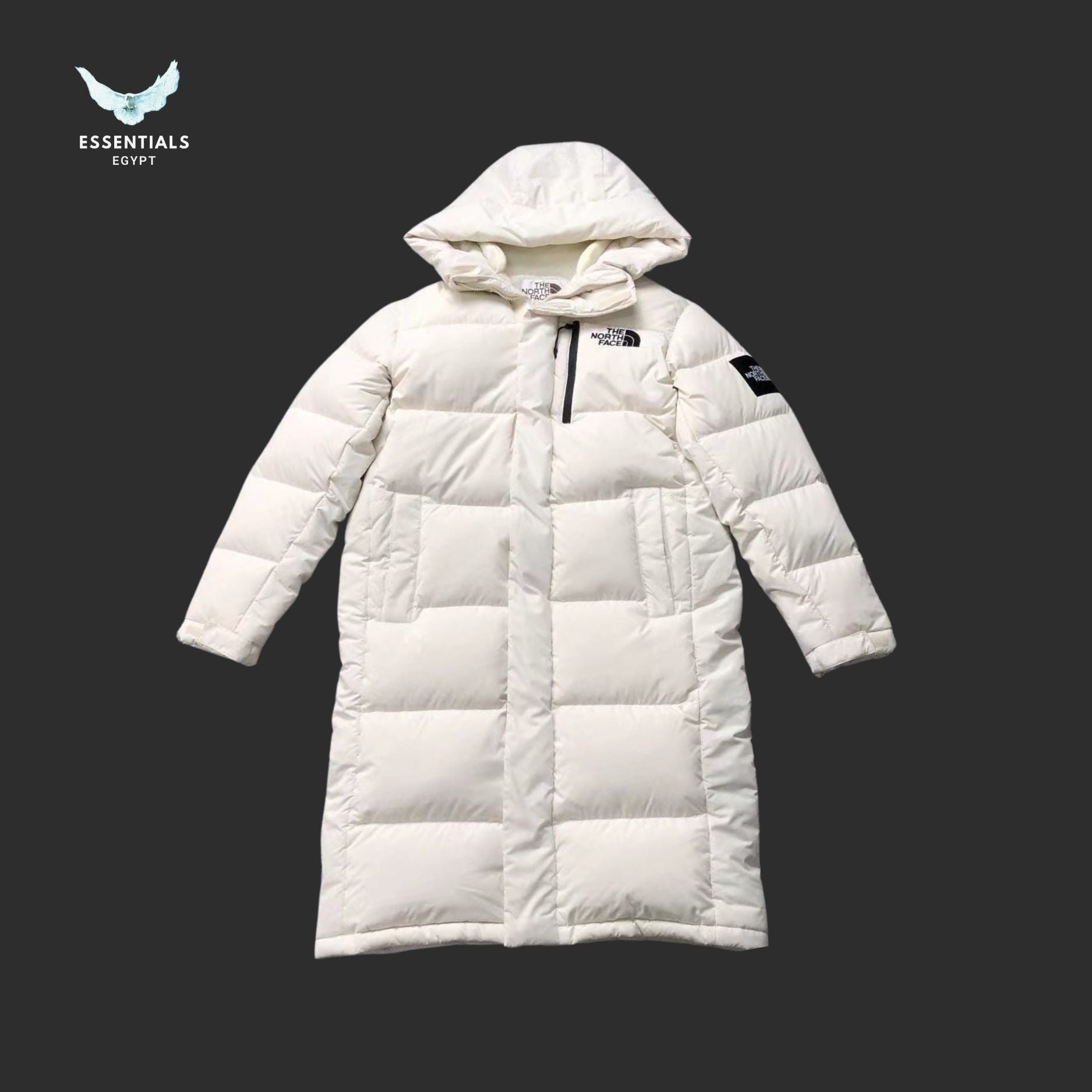 The North Face Hooded Long Down Jacket - ESSENTIALS EGYPT