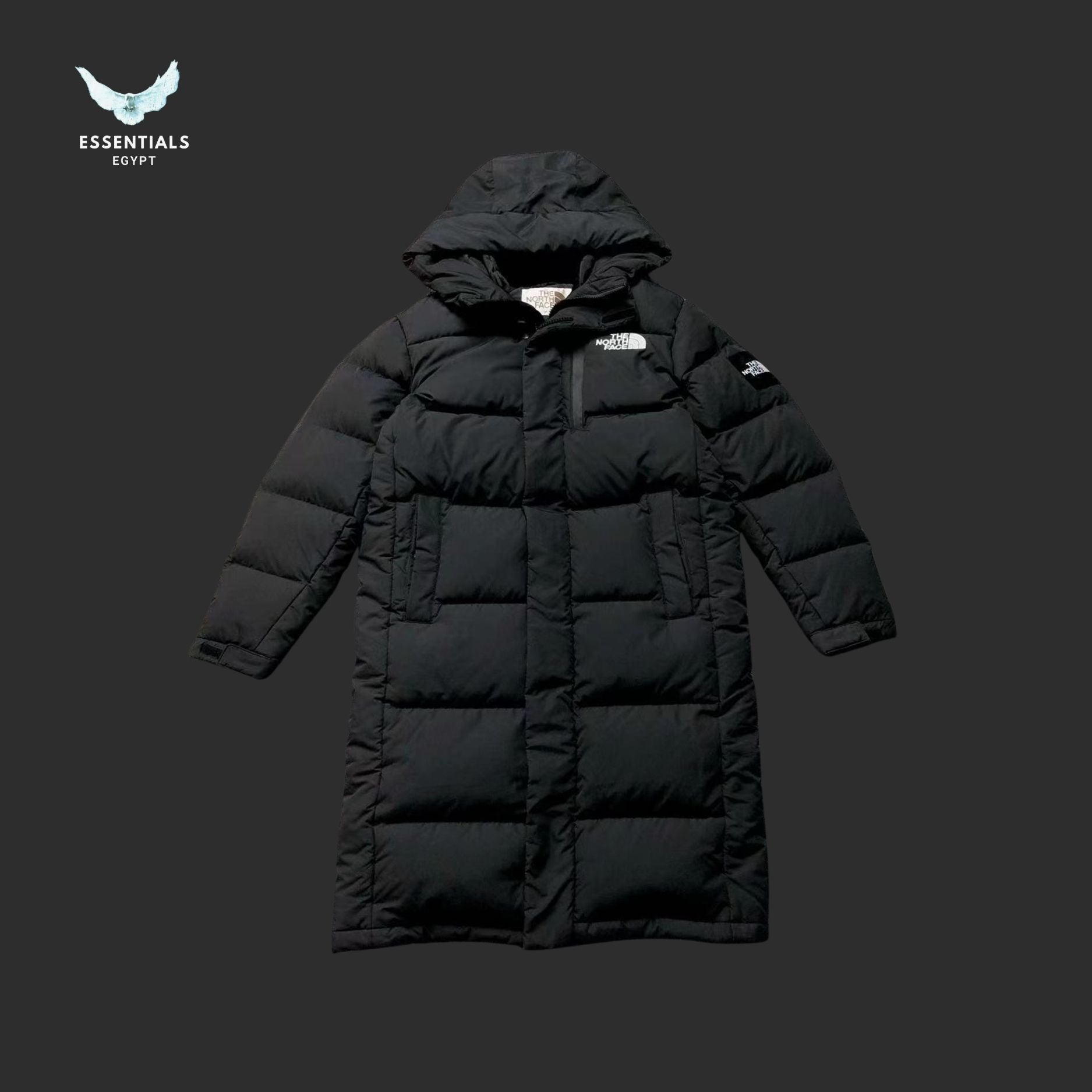 The North Face Hooded Long Down Jacket - ESSENTIALS EGYPT