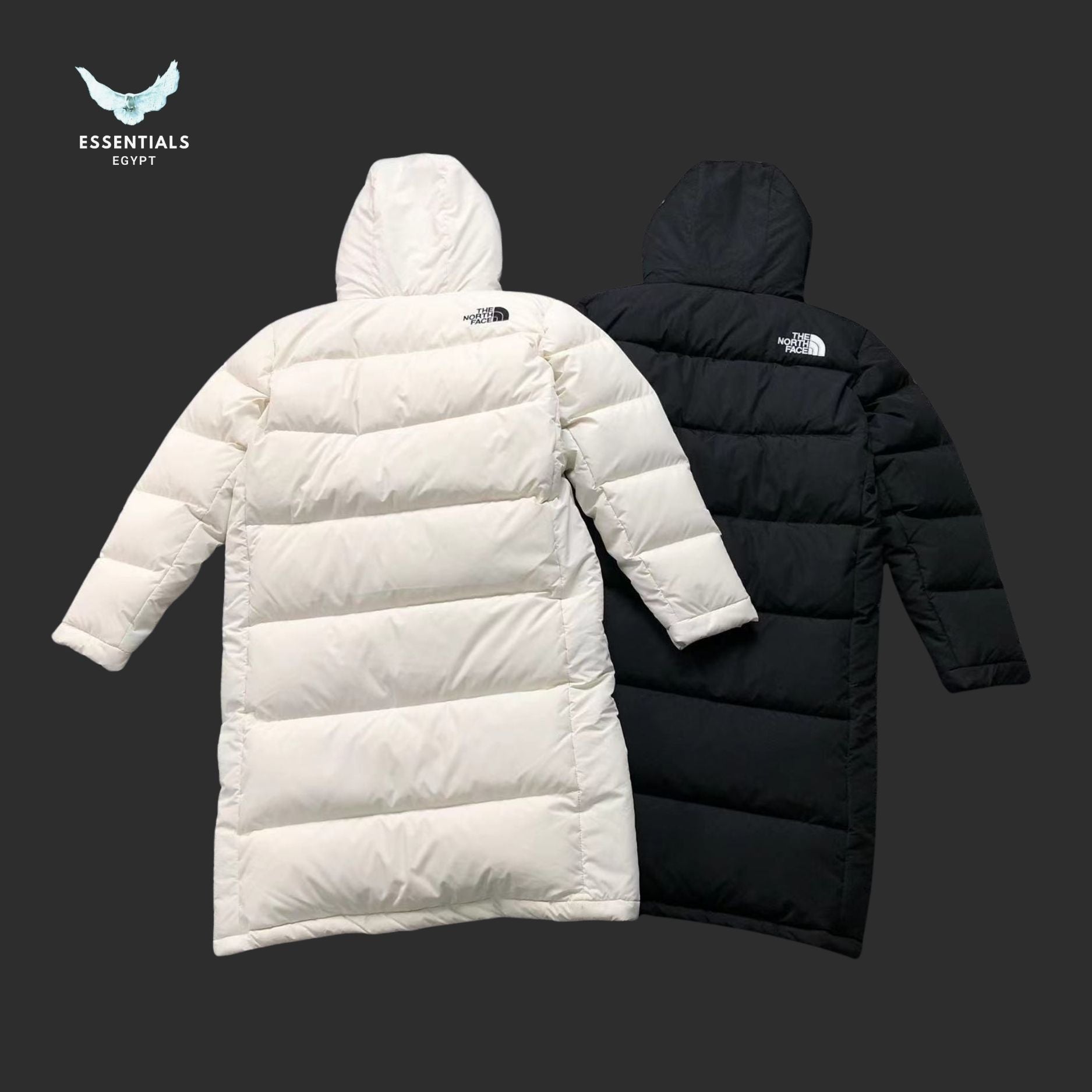The North Face Hooded Long Down Jacket - ESSENTIALS EGYPT