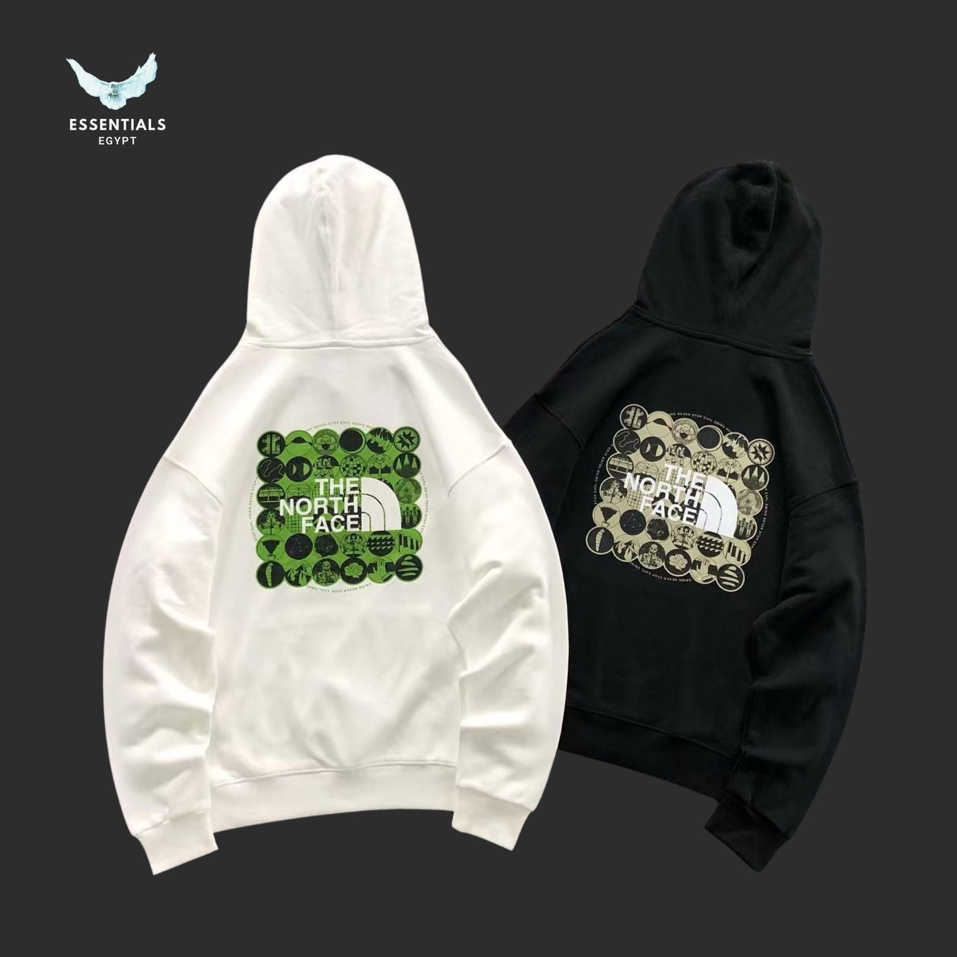 The North Face Graphic Hoodie – Icon Back Print - ESSENTIALS EGYPT