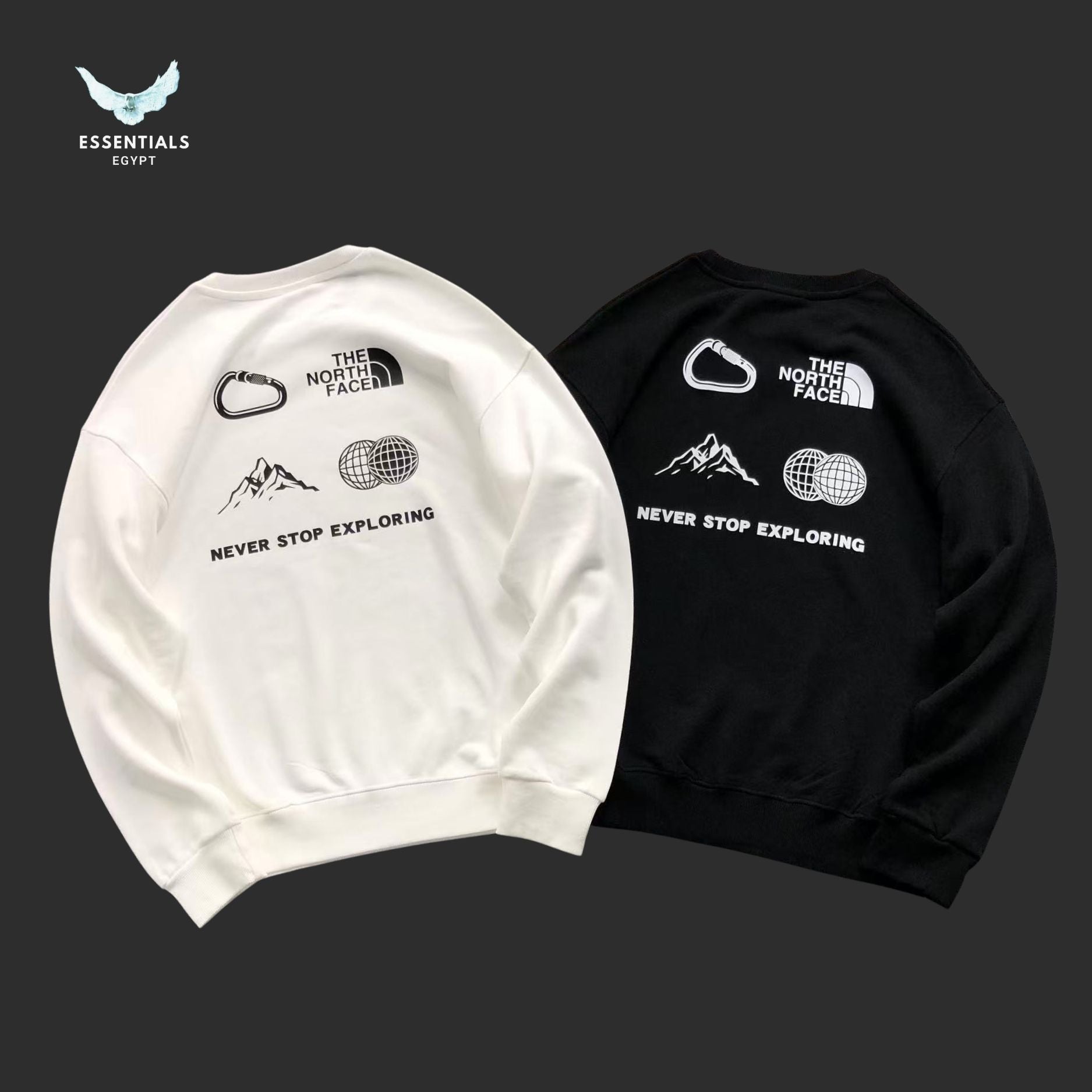 The North Face Graphic Crewneck – Explore Print - ESSENTIALS EGYPT