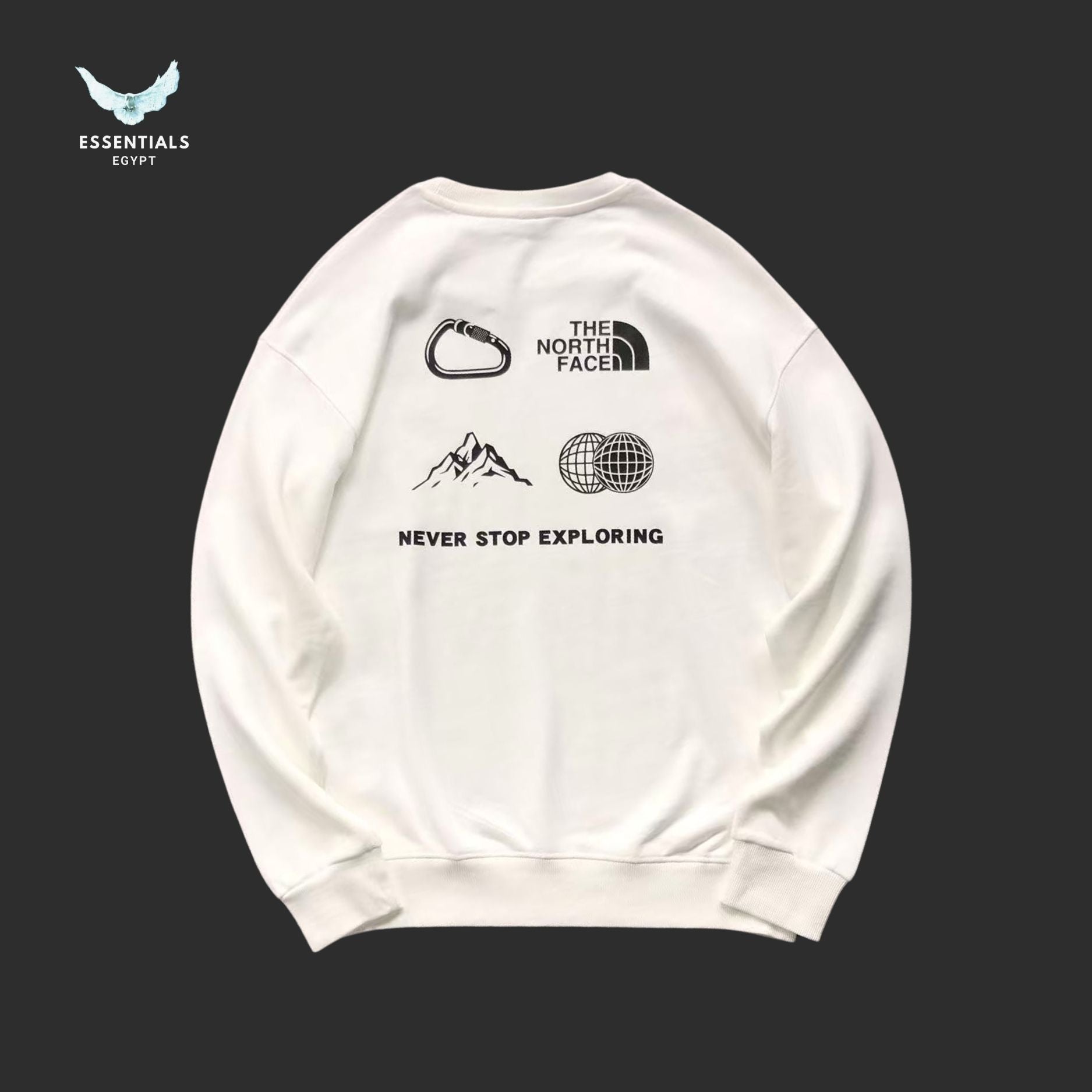 The North Face Graphic Crewneck – Explore Print - ESSENTIALS EGYPT