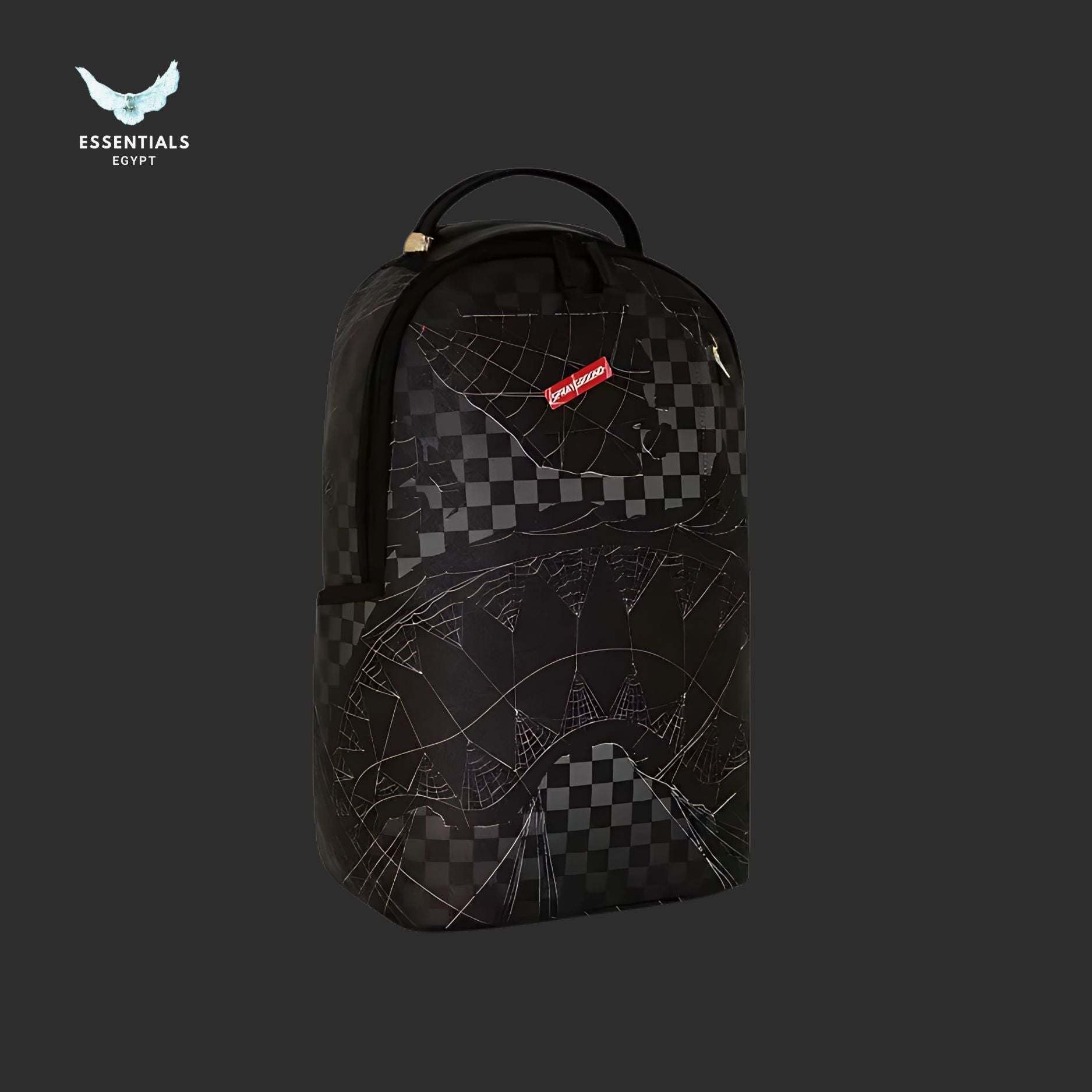 Sprayground Backpack – Shadow Grid Shark - ESSENTIALS EGYPT
