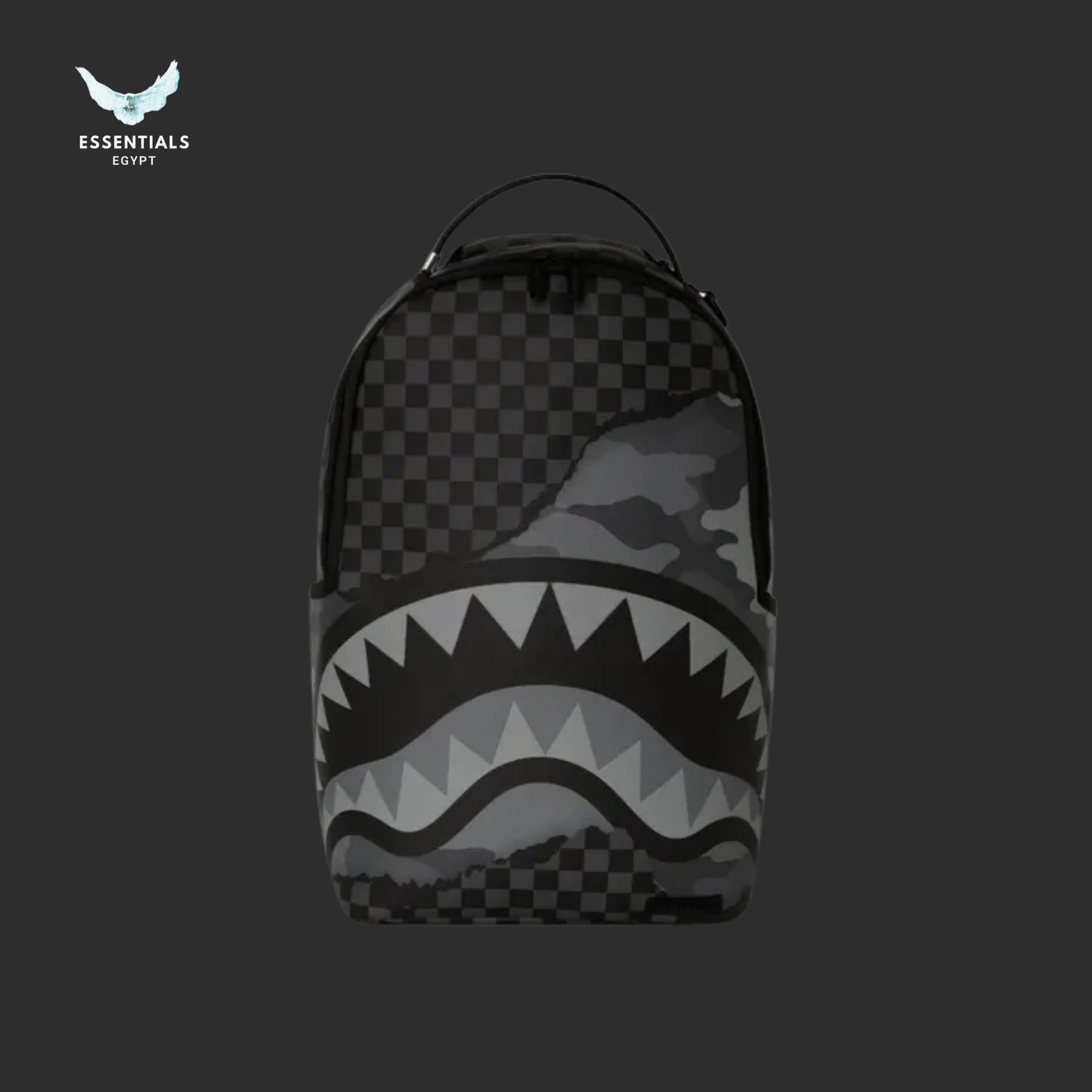 Sprayground Backpack – Black Camo Shark - ESSENTIALS EGYPT