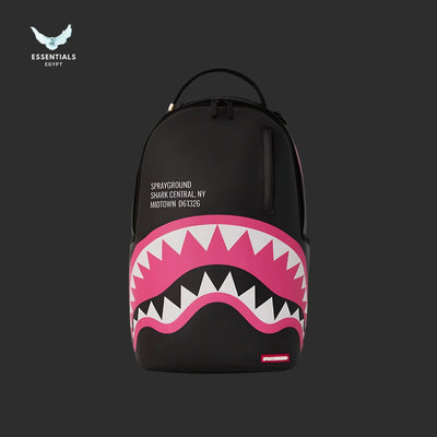 Sprayground Central Pink Black Grid Backpack