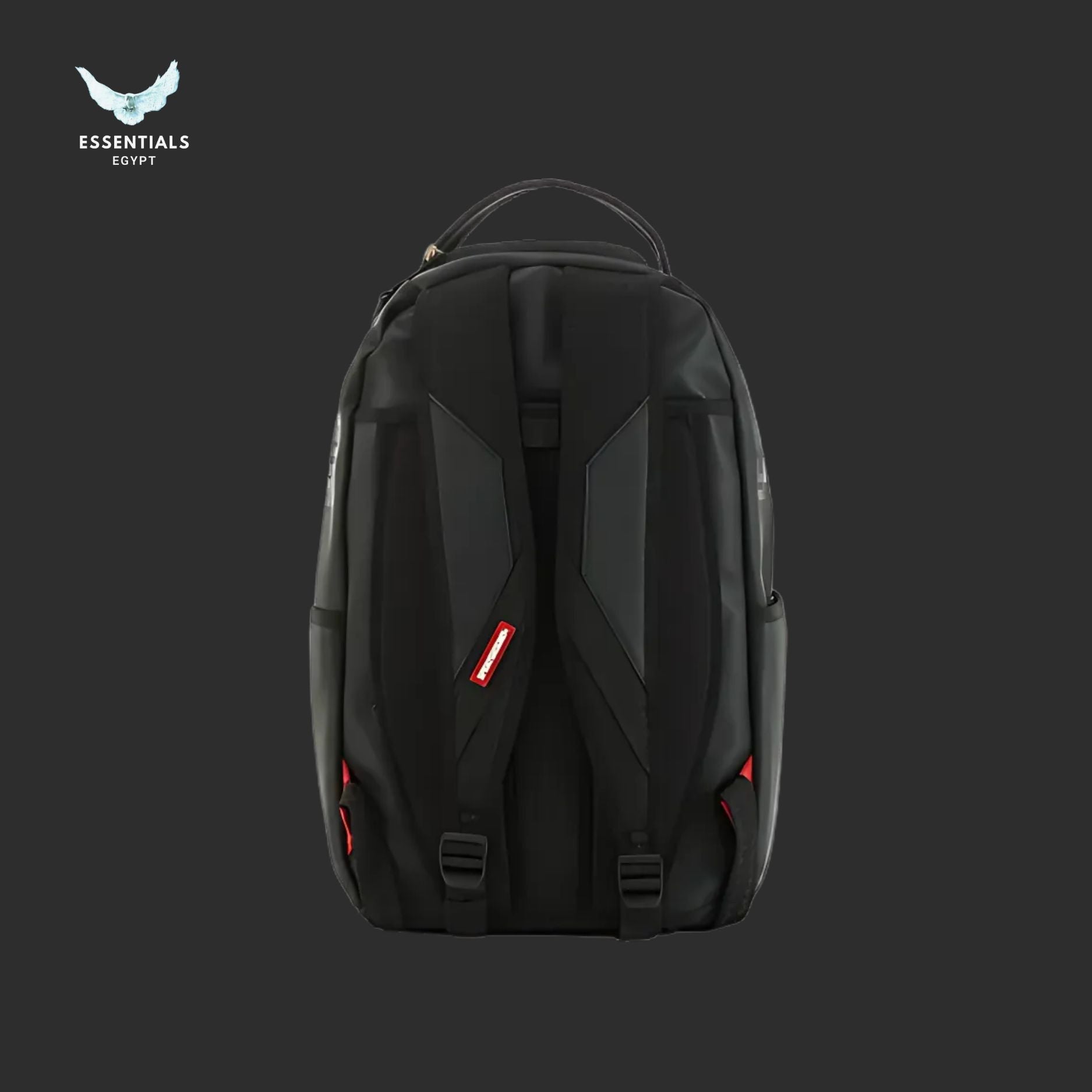 Sprayground Backpack – Red Logo Shark Black - ESSENTIALS EGYPT