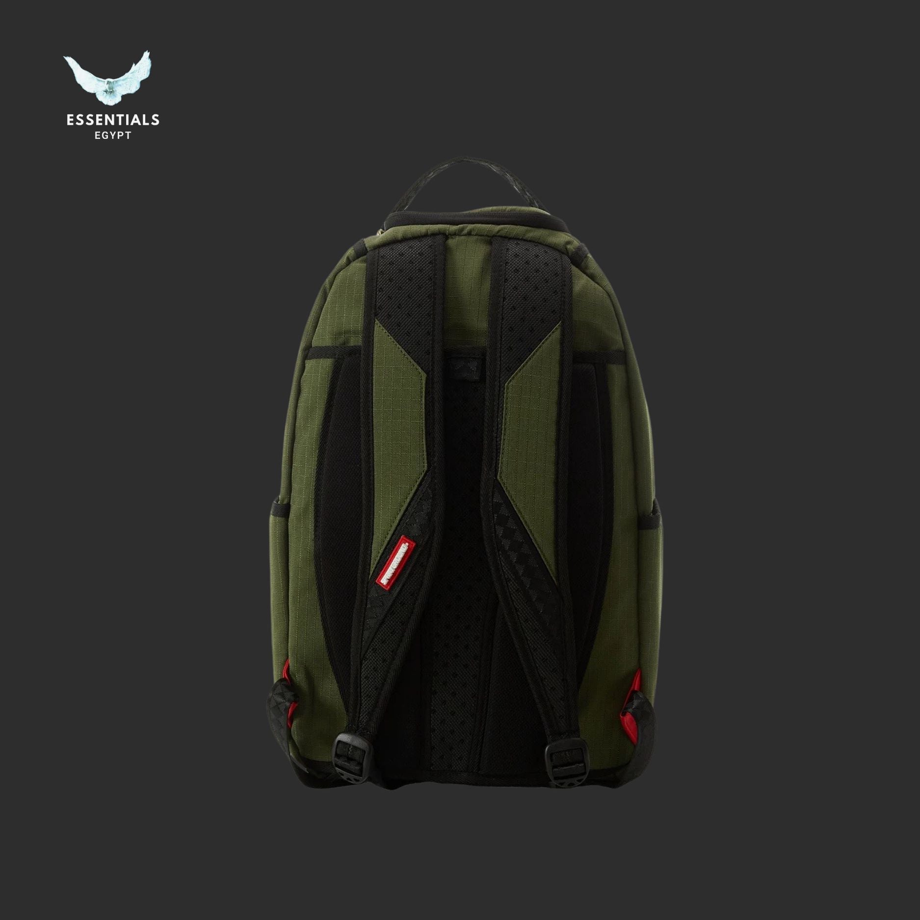 Sprayground Backpack – Olive Orange Shark - ESSENTIALS EGYPT