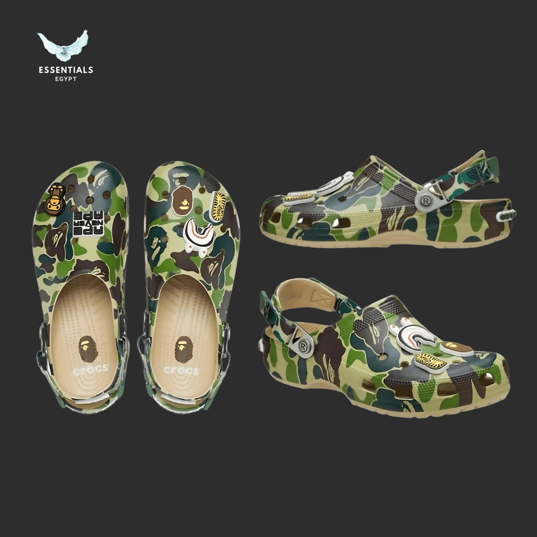 BAPE Crocs – Camo Pack - ESSENTIALS EGYPT