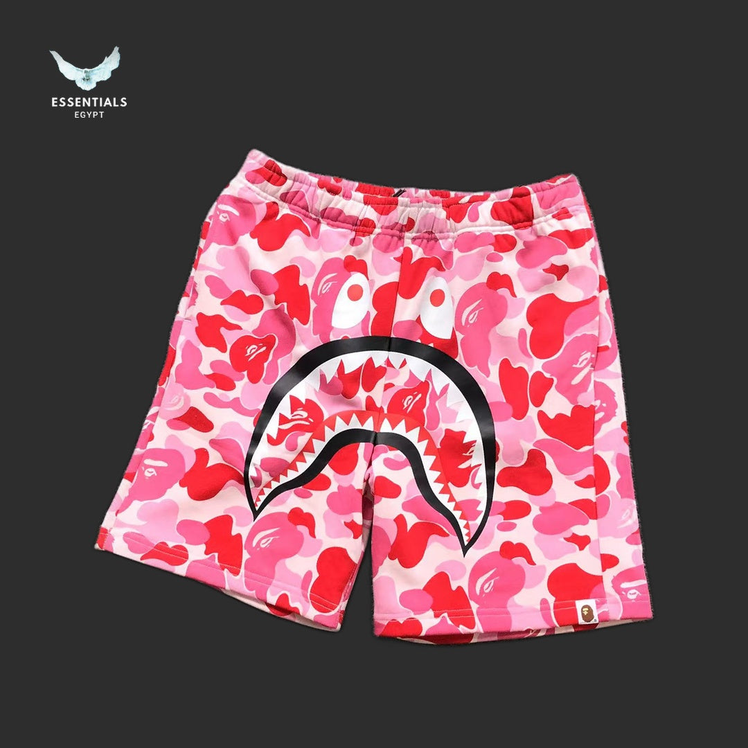 BAPE Shark Camo Shorts - Pink Camo