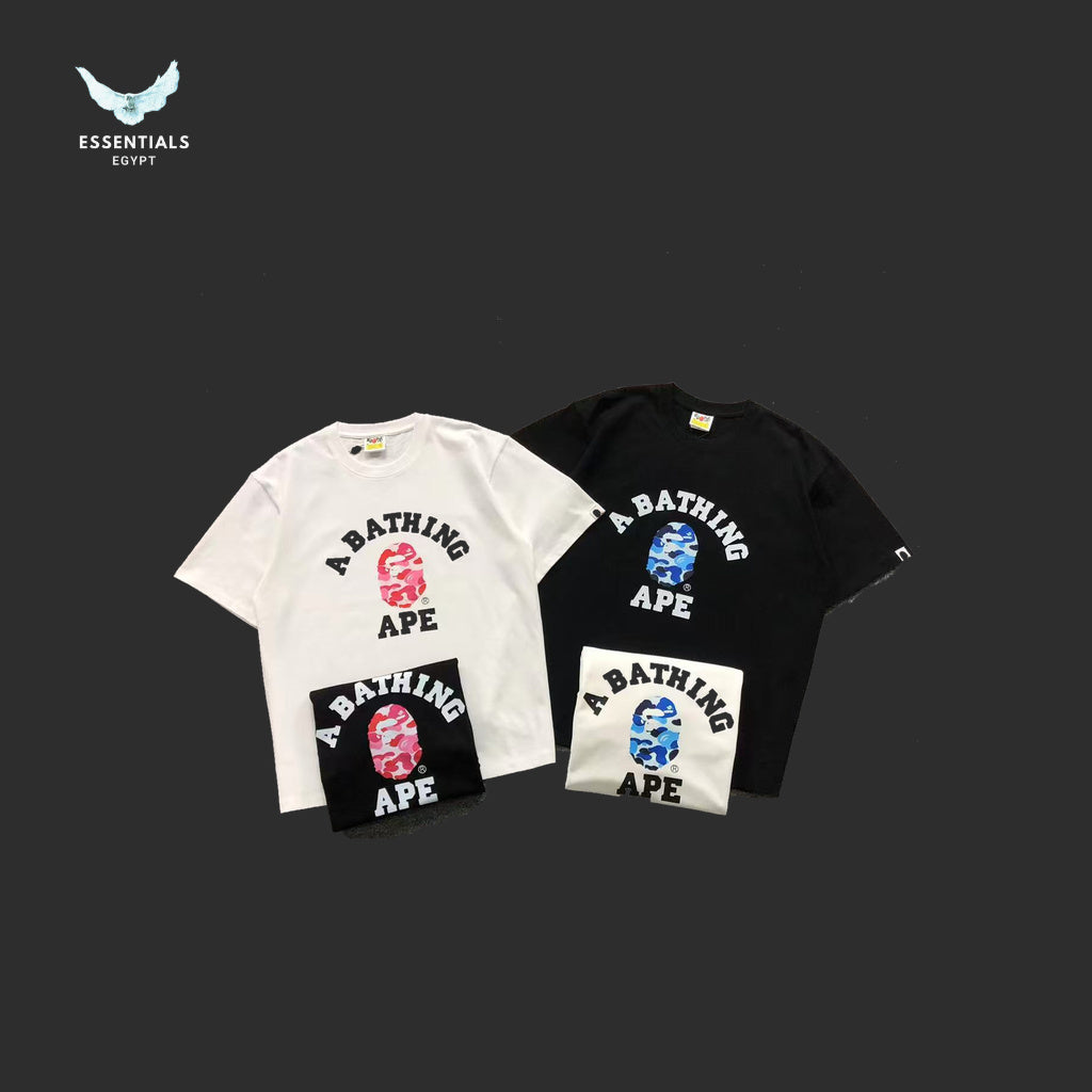 BAPE ABC Camo College T-Shirt - White/Blue - all colorways